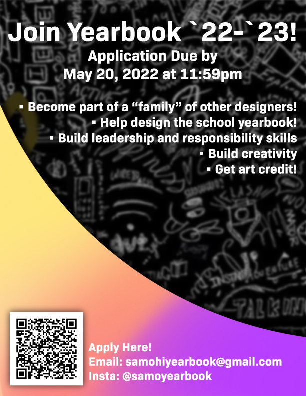 Marketing Flyer for Yearbook Class