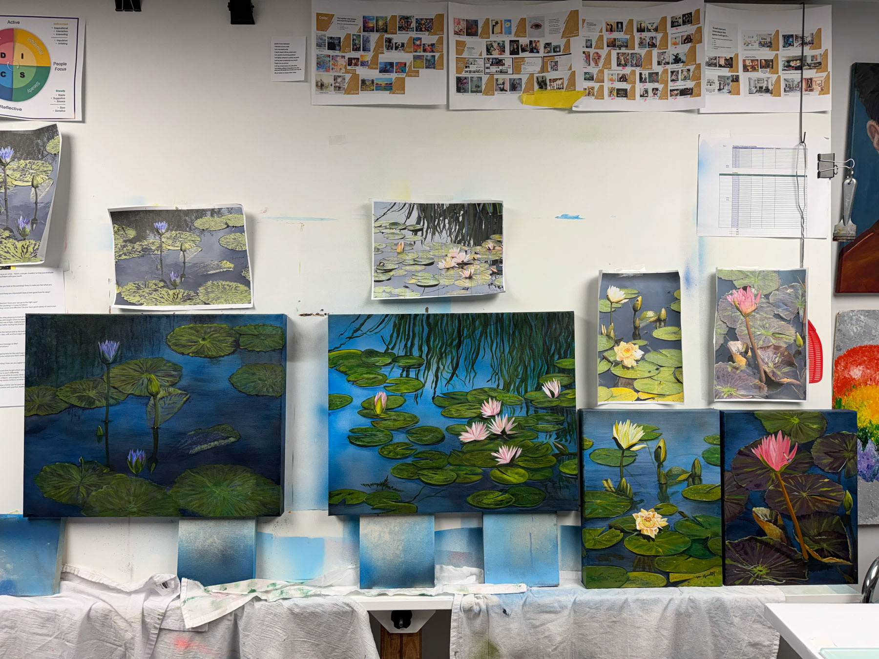 Mostly Complete: Golden Acrylic on all