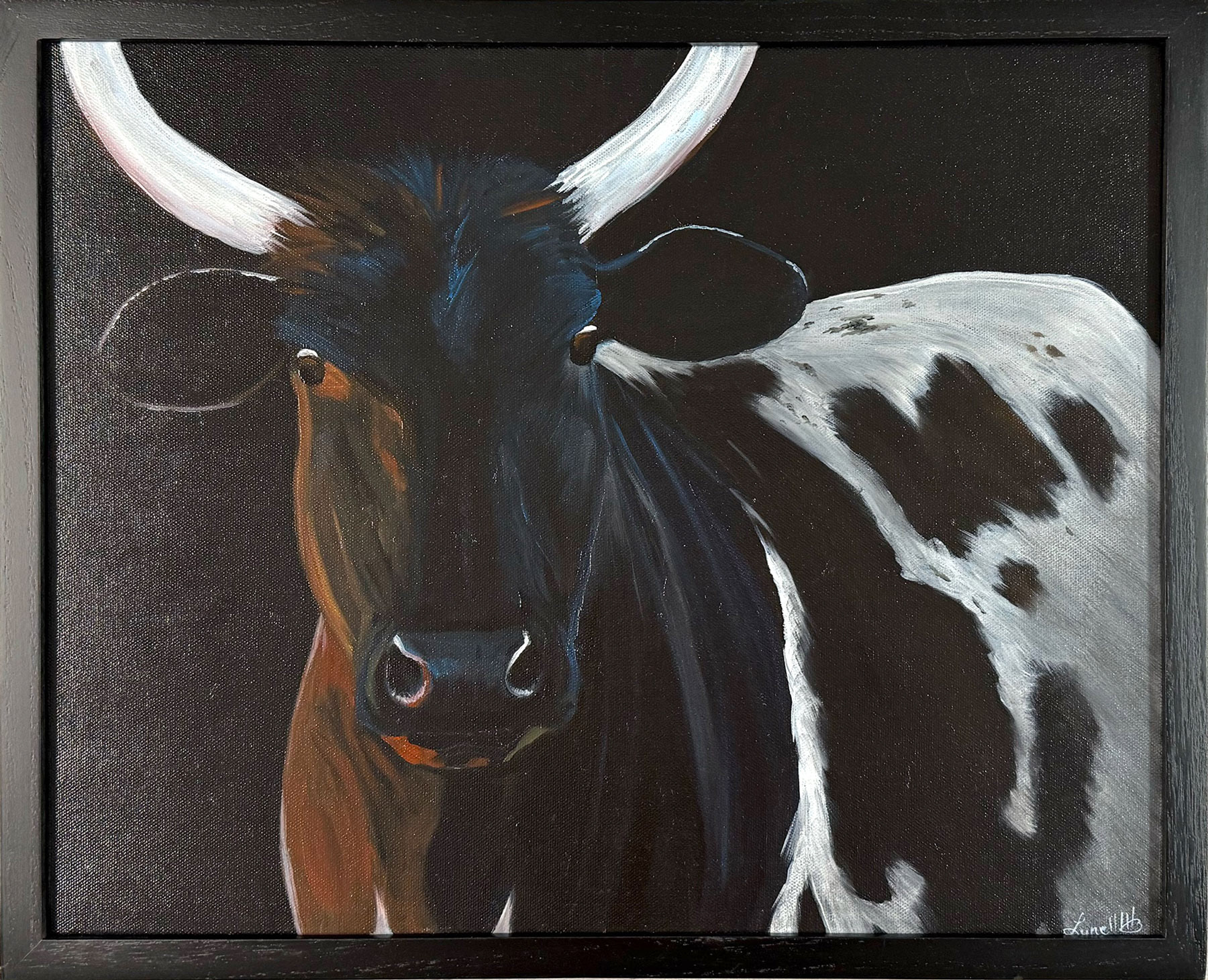 Zoey Noir Black on Black Framed-$240