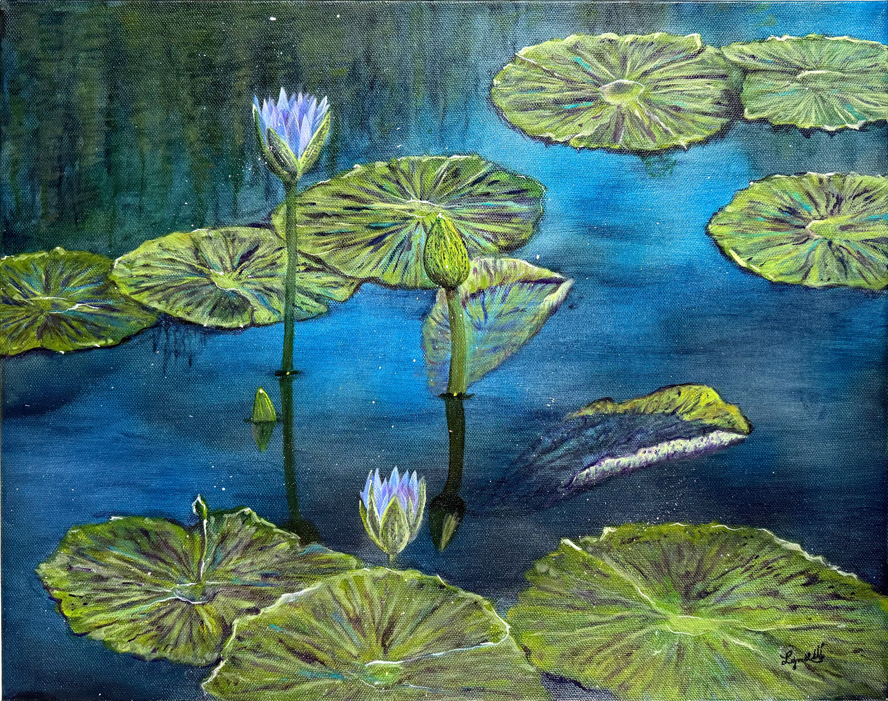 Water Lily 4 16x20 $320