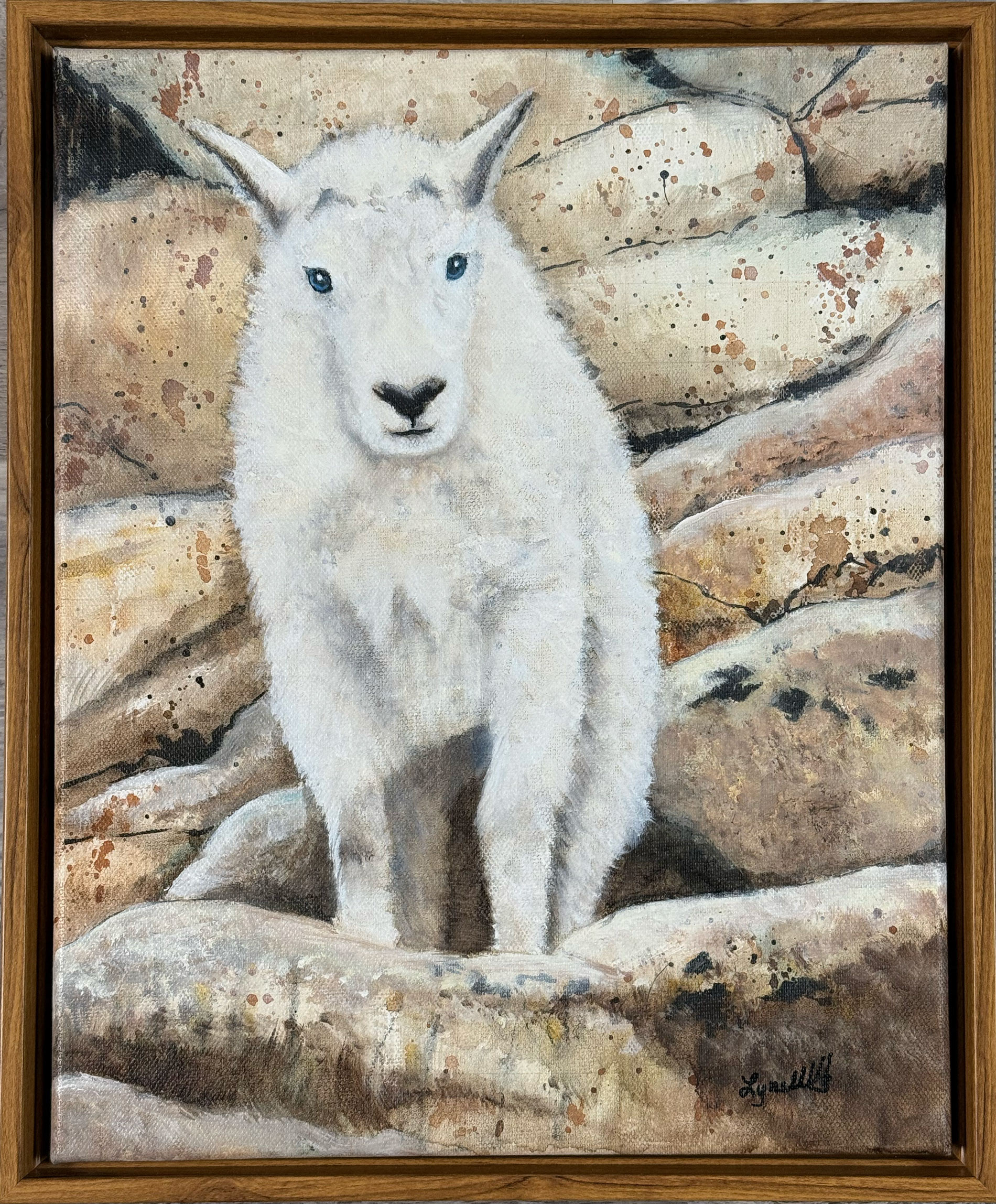 Baby Wild Mountain Goat 11x14 $154
