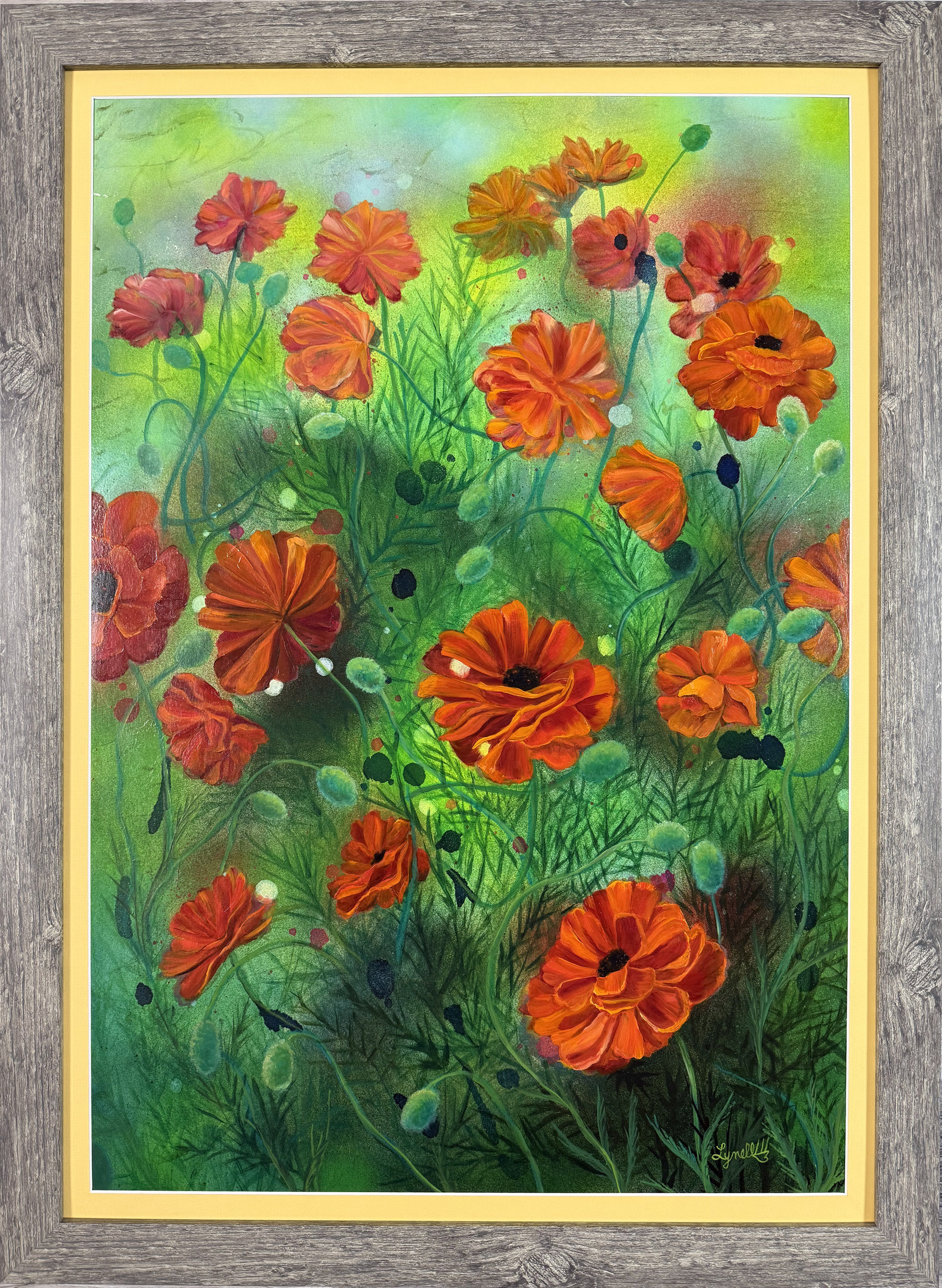 20x28 Palmer Poppies - $330