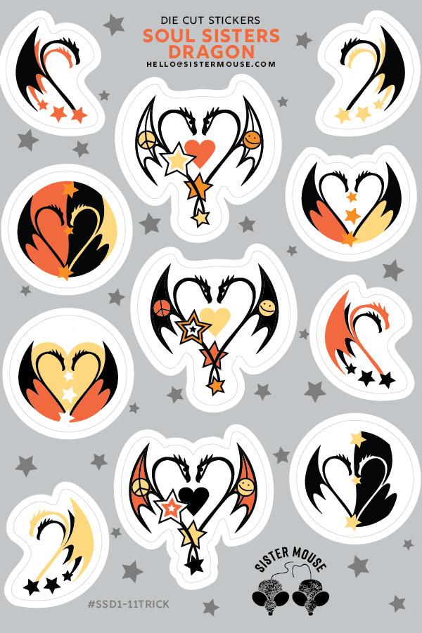 Soul Sisters Dragon Sticker Sheet
