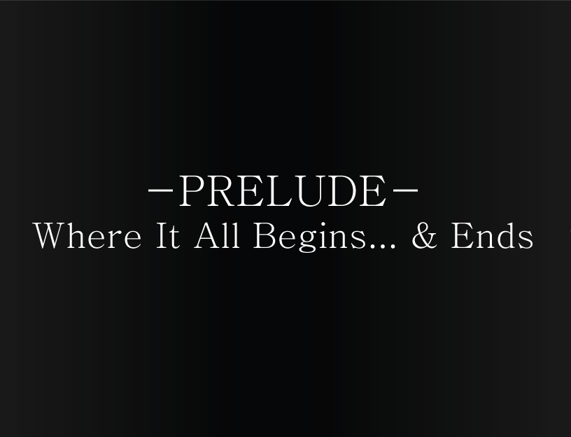 Chapter title cards, Prelude variant.