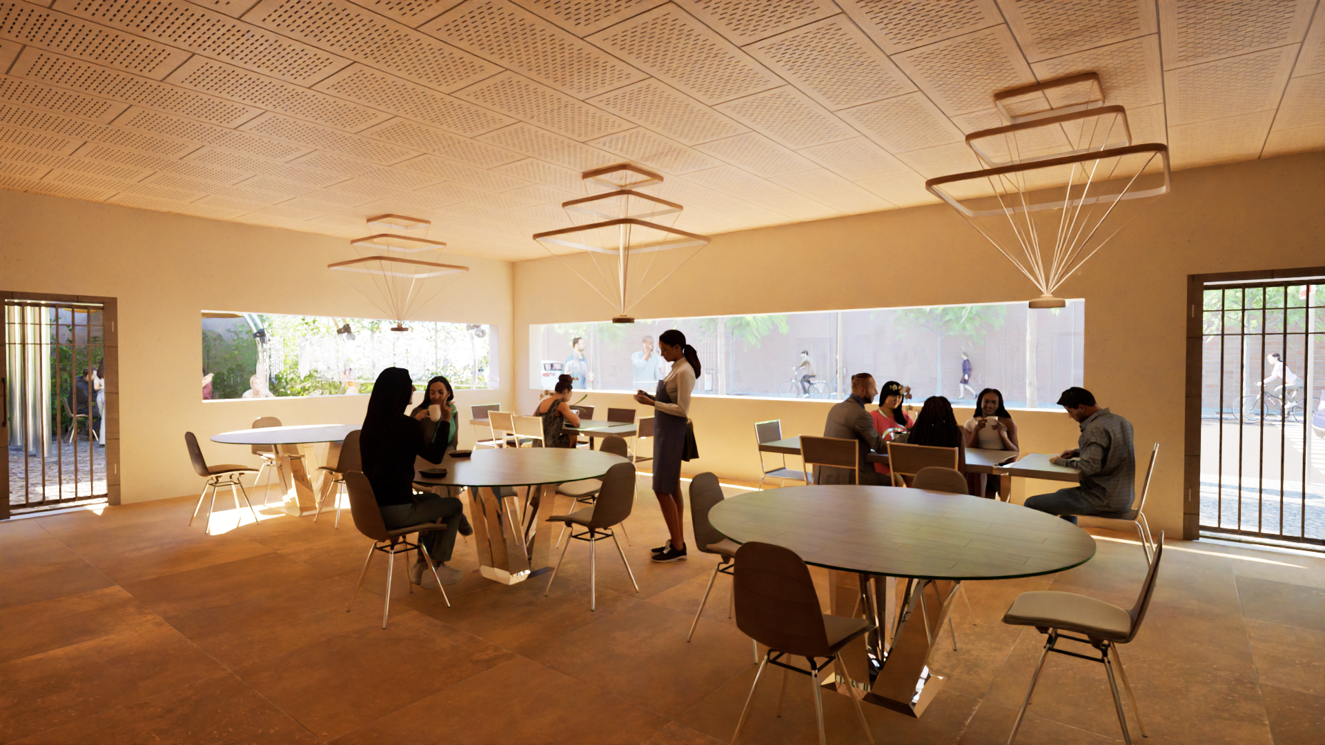 Indoor seating area