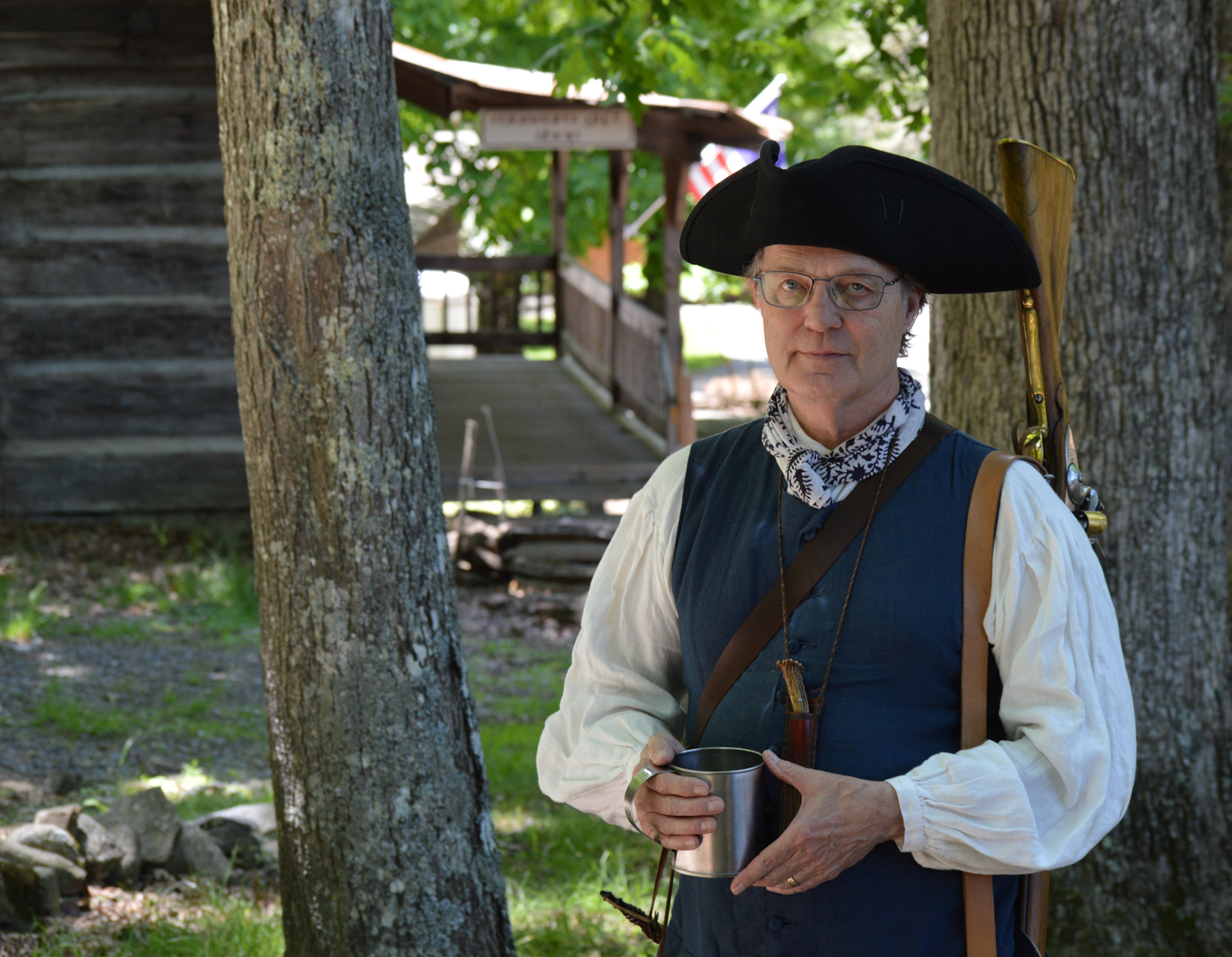 Robert Crum, the sixth great-grandchild of Daniel Boone