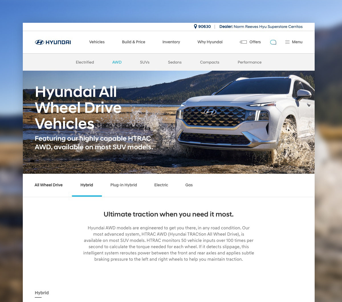 AWD category page hero.