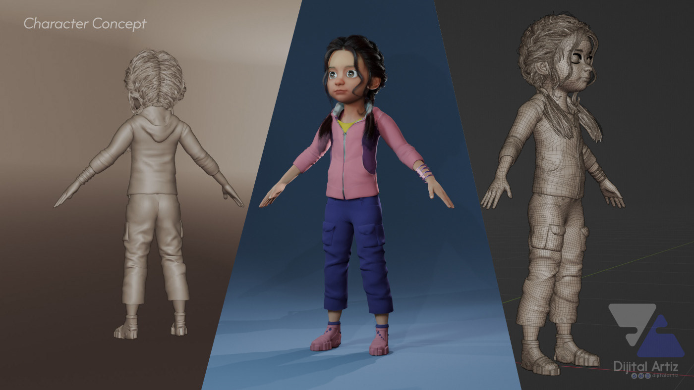 "Evvel Zaman Atölyesi" Project for Character Modeling
