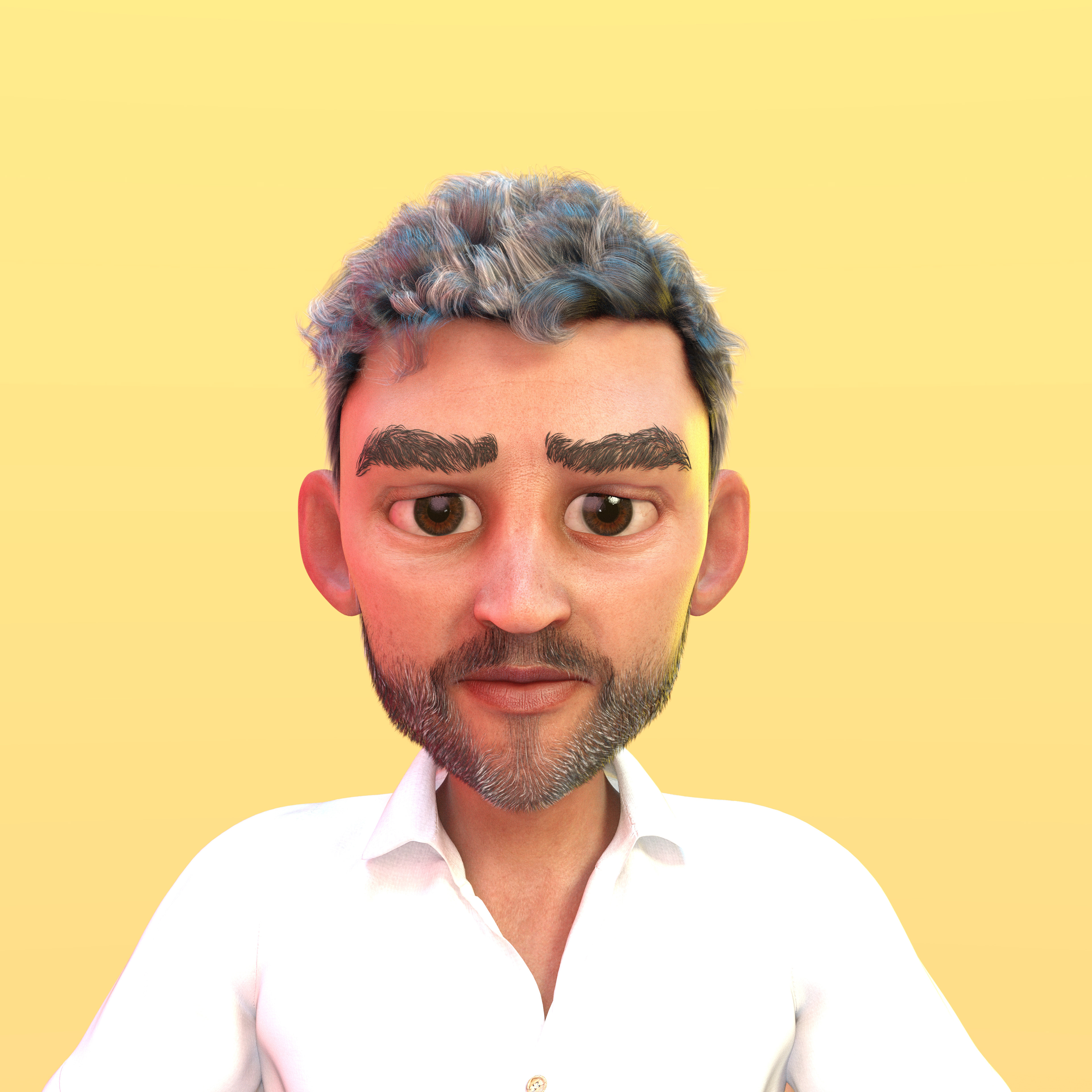 The character of Dad was modeled after a photograph of he father