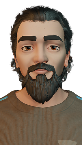 Tasarımcının vesikalığıdır. Vesikalığı da tasarlamıştır. 