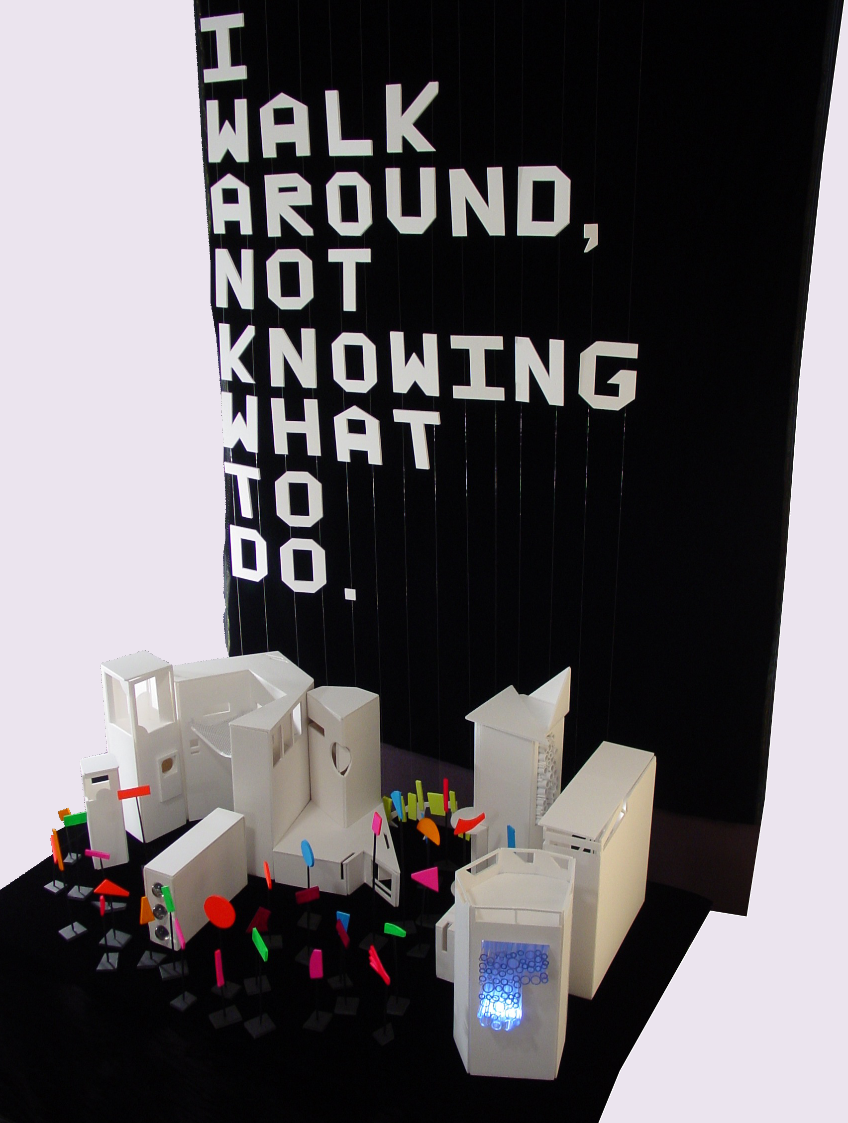 styrofoam environment and text, 2010