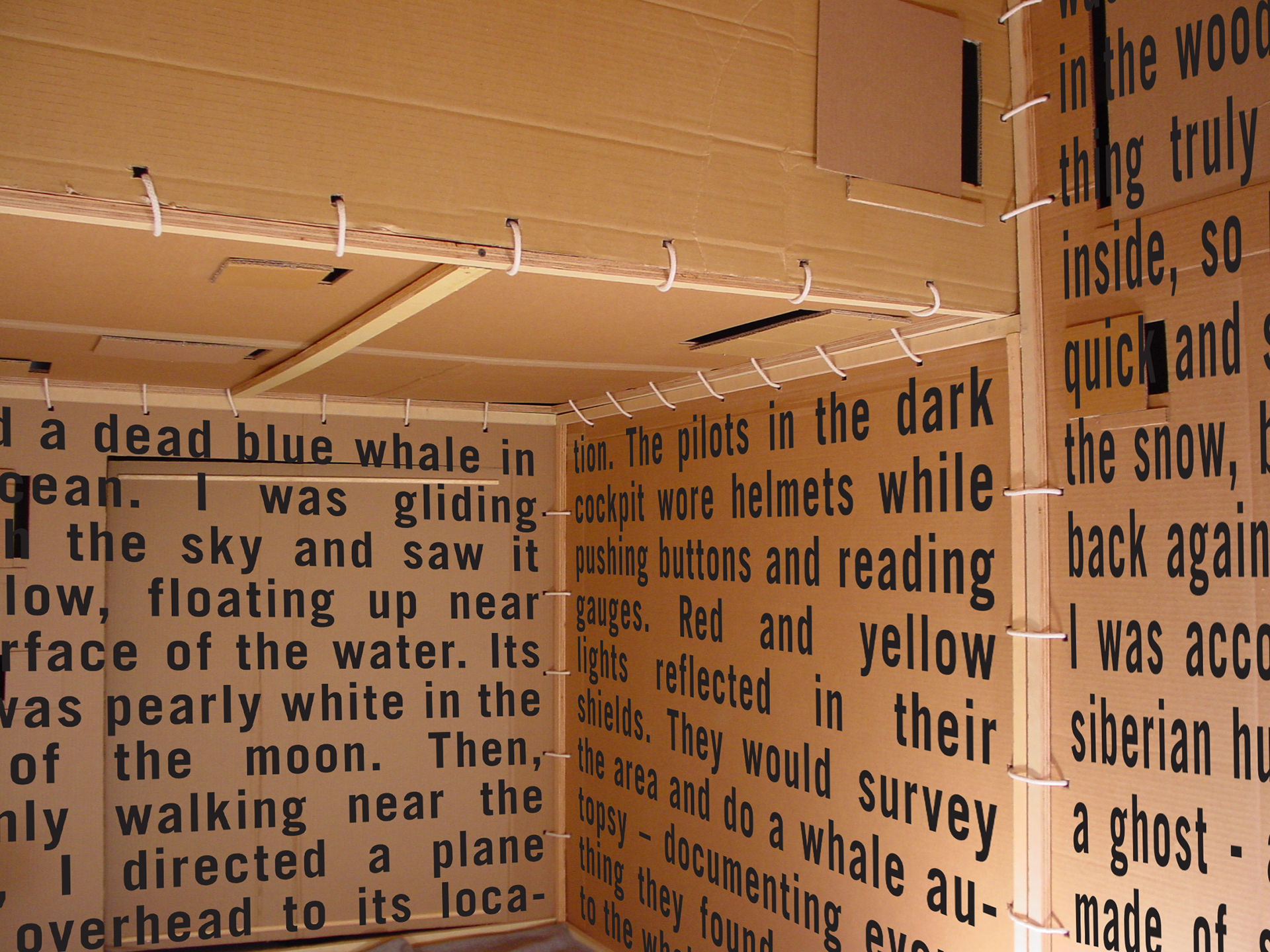 recounting of dead blue whale and haunted winter forest nightmare.