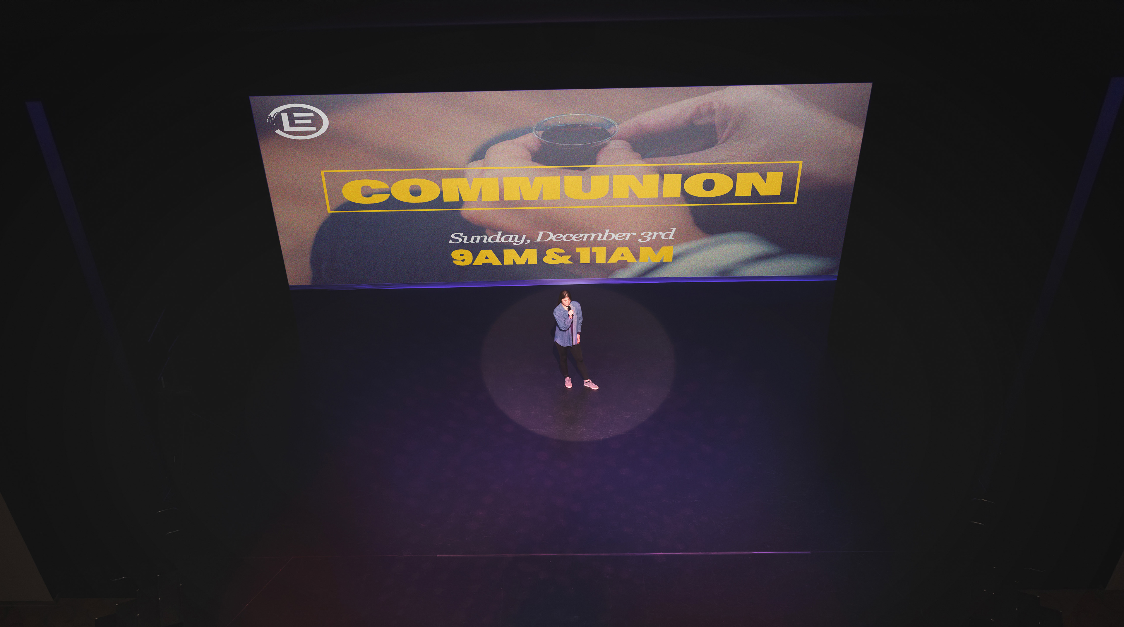 Presentation during Communion Service.