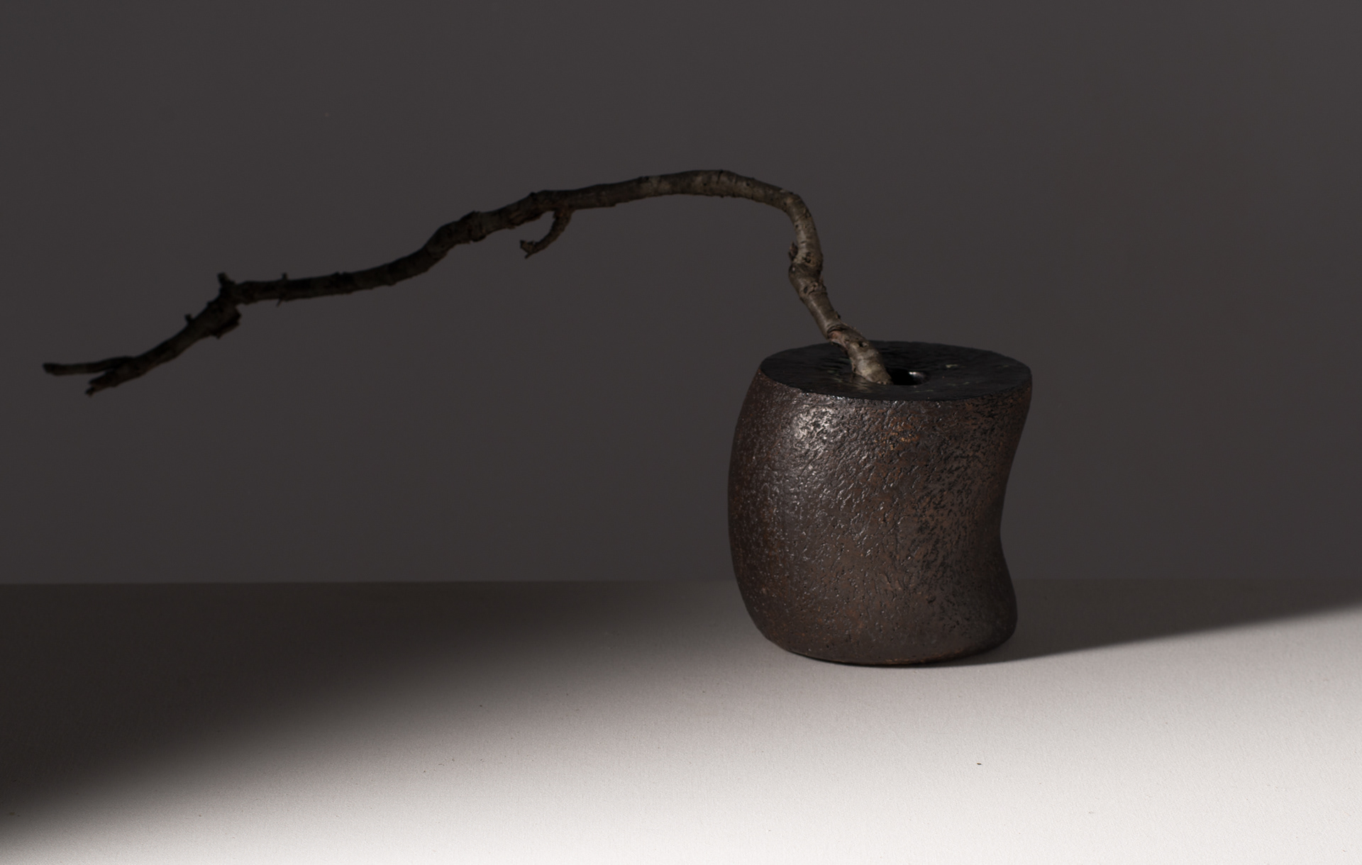 16 cm, terre grès, oxyde, cuisson HT