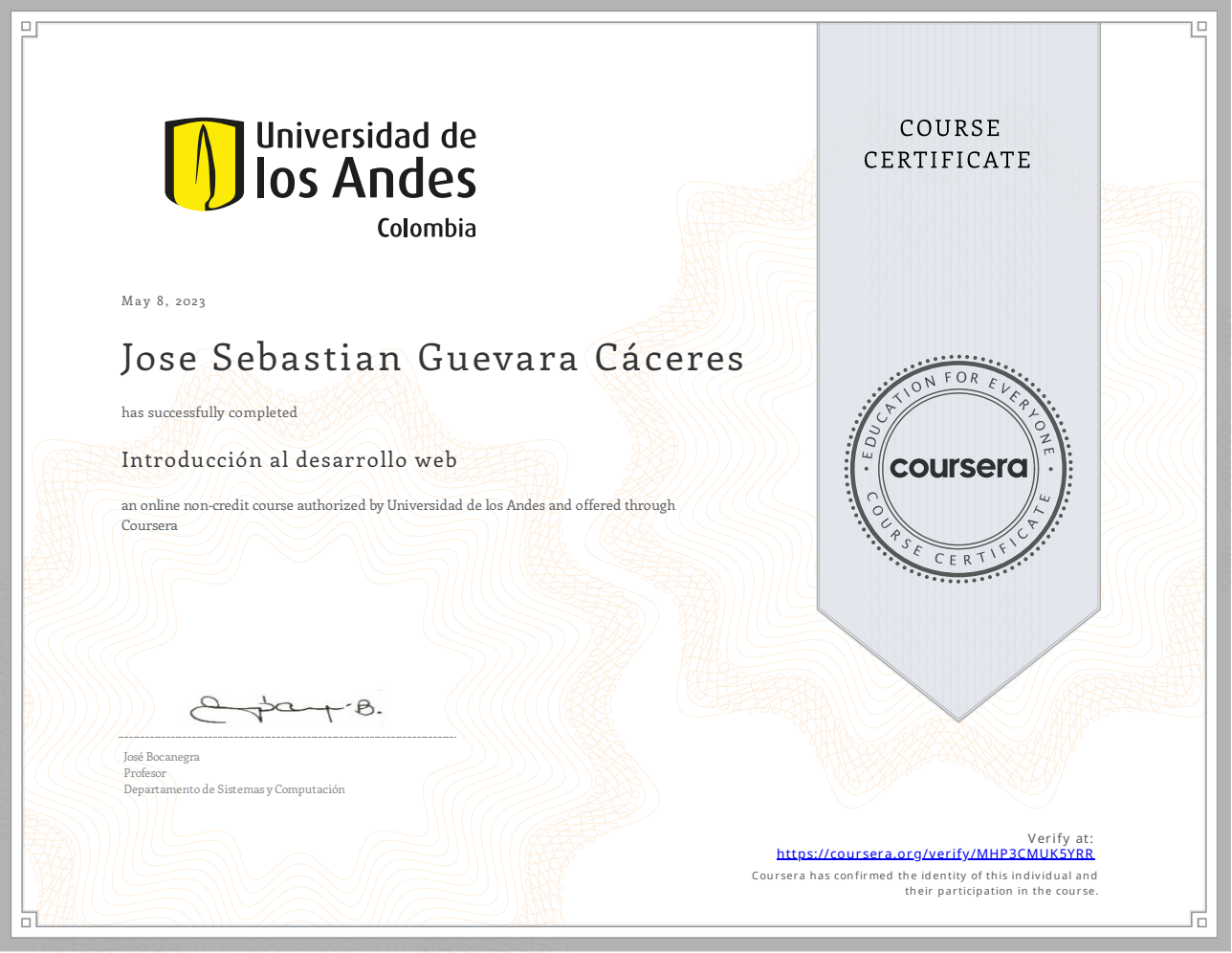 Introducción al Desarrollo Web - Universidad de los Andes Colombia