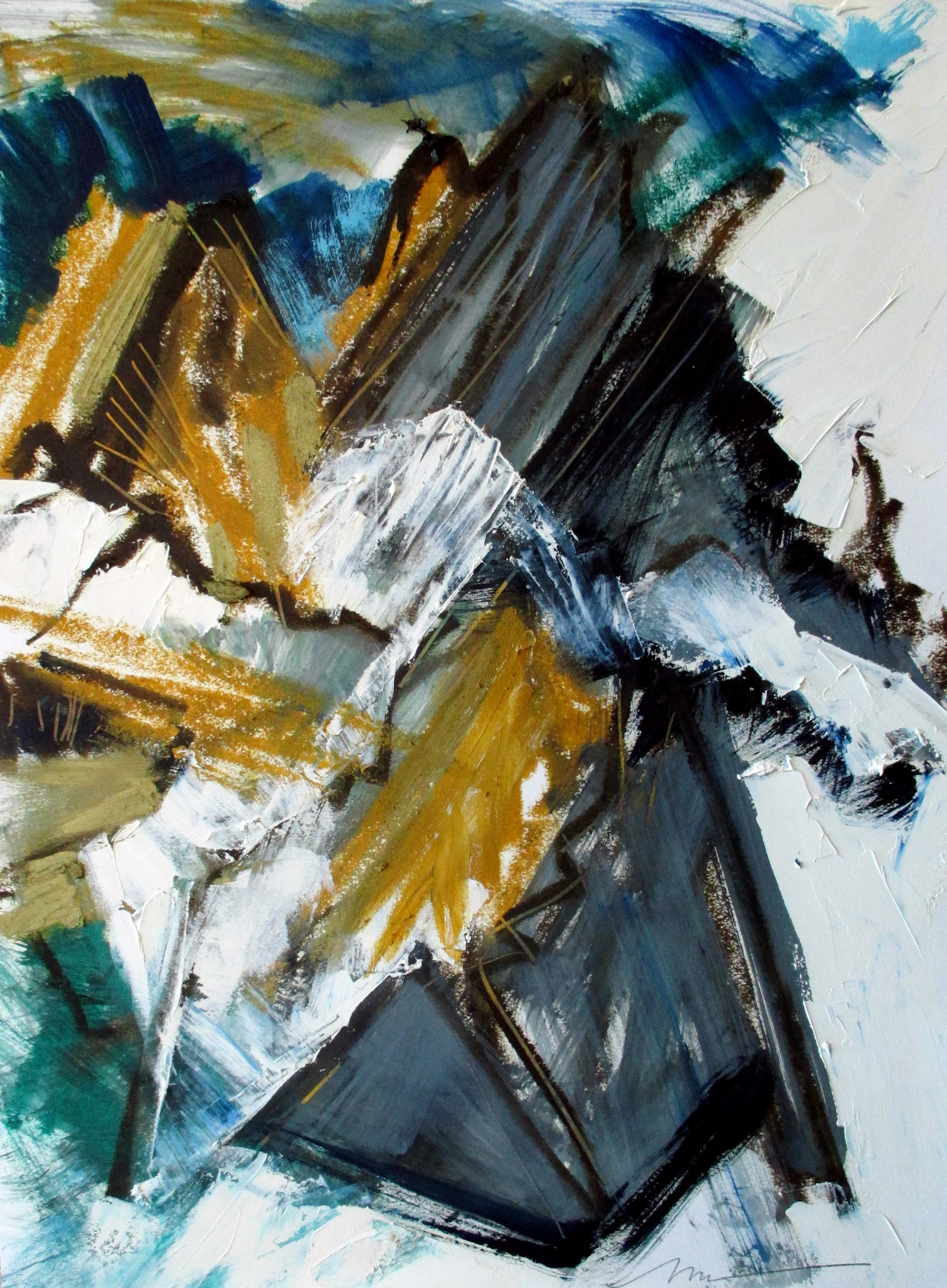 Against Leaving. Oil. 18x24 in. sold. 