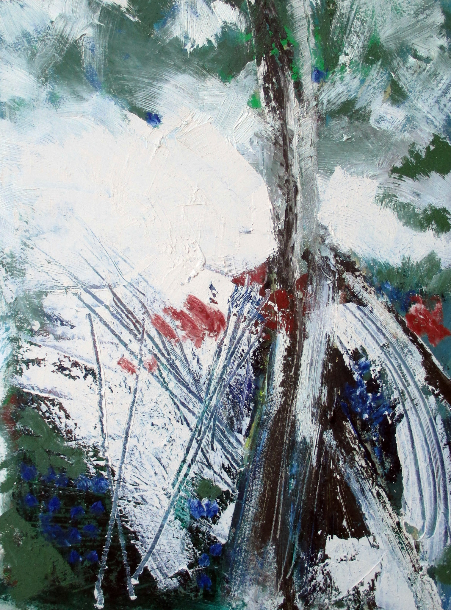 A Pilgrims Way. Oil. 12x16 in. $350.