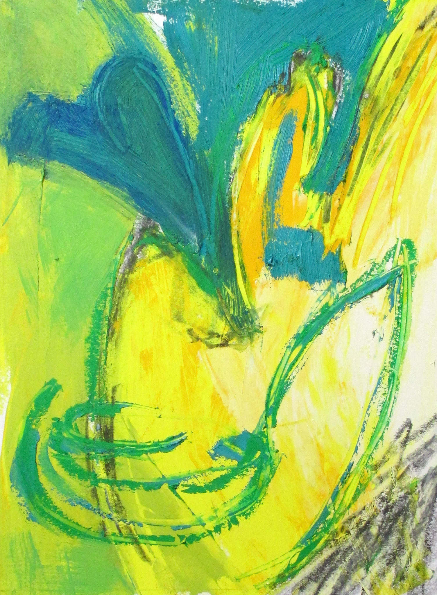 The Last of June. Oil, graphite. 9x12 in. sold