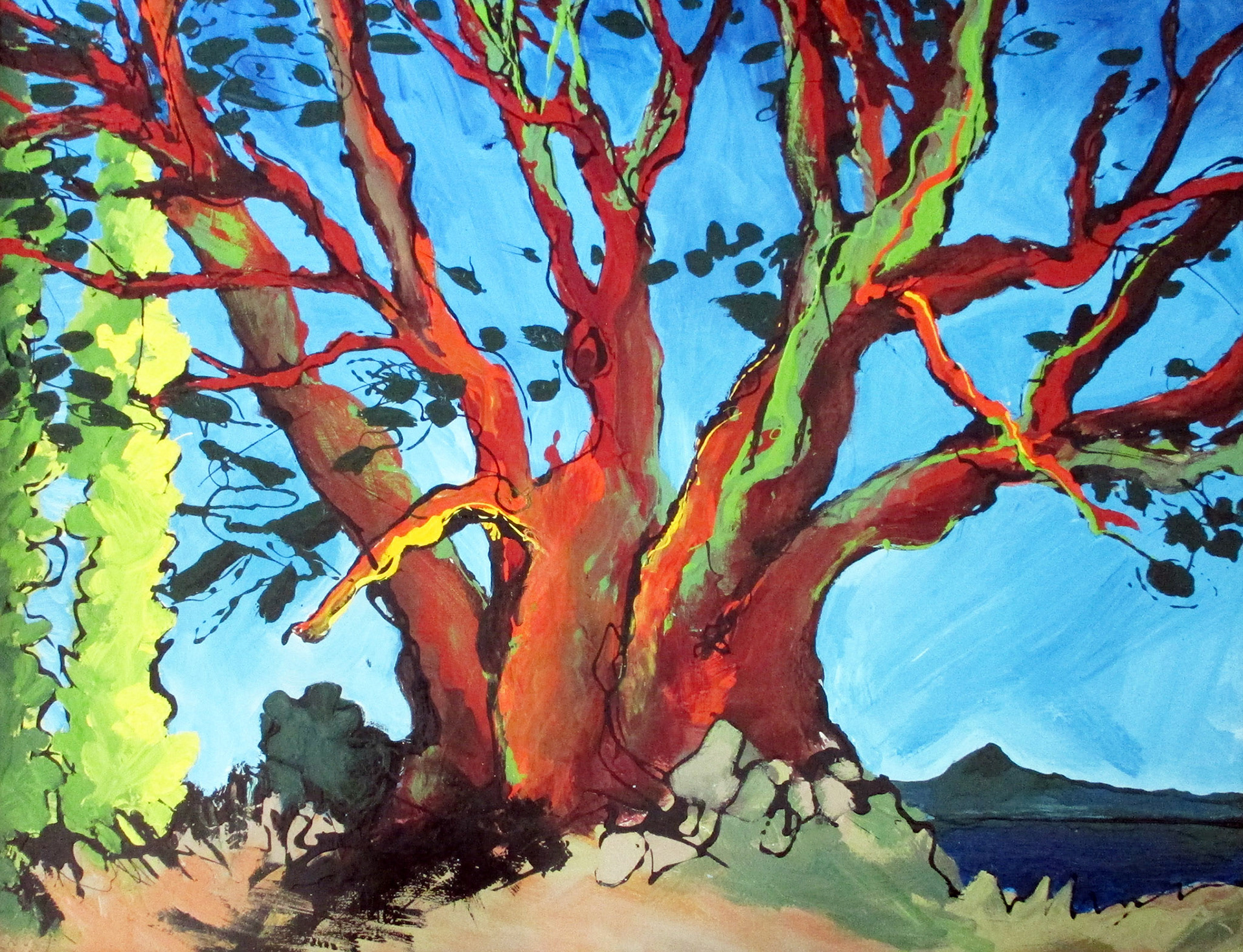 Grandmother. Acrylic enamel. 30x40 in. sold. 