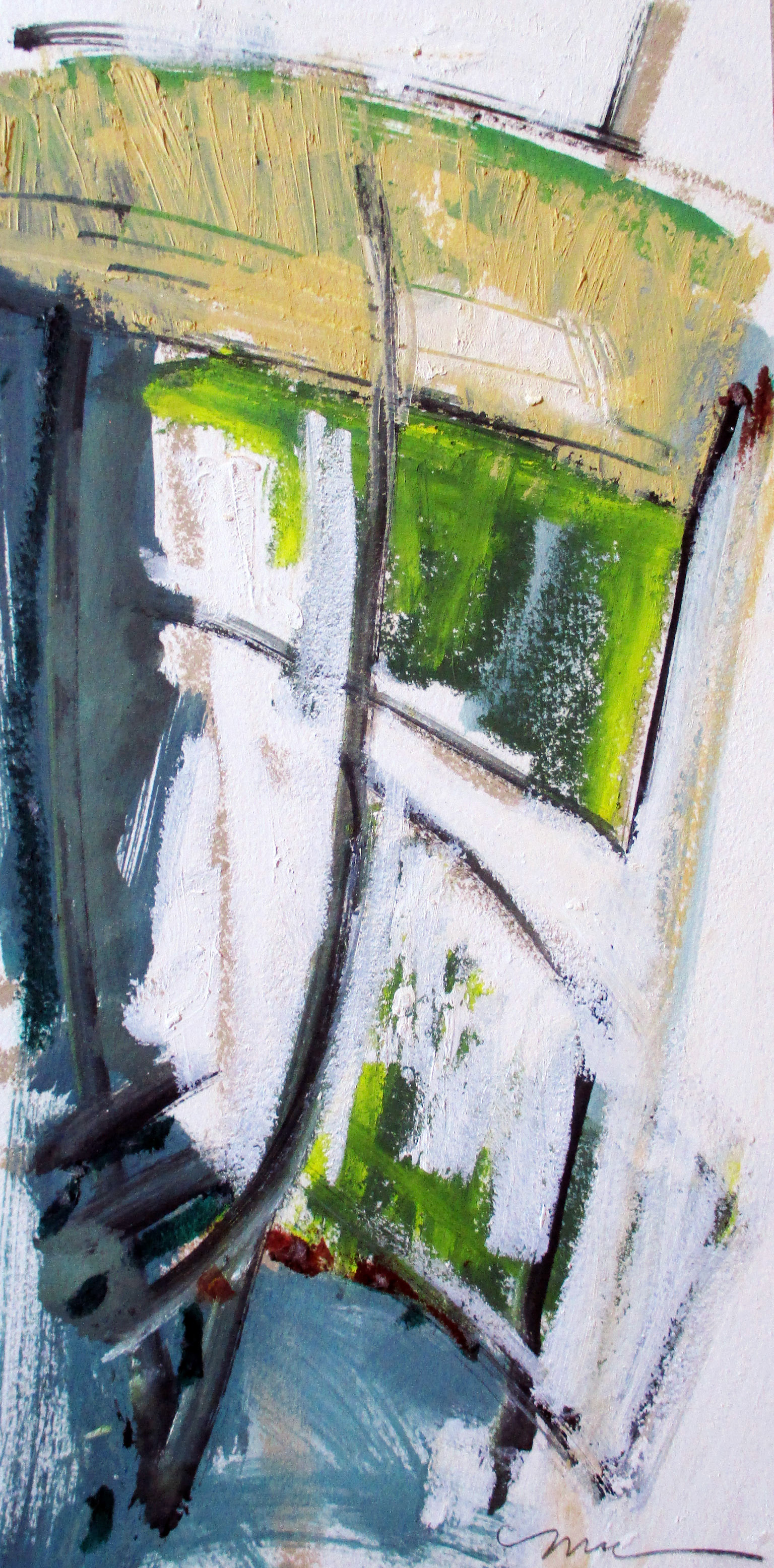 This Might Be. Oil. 6x12 in. sold. 