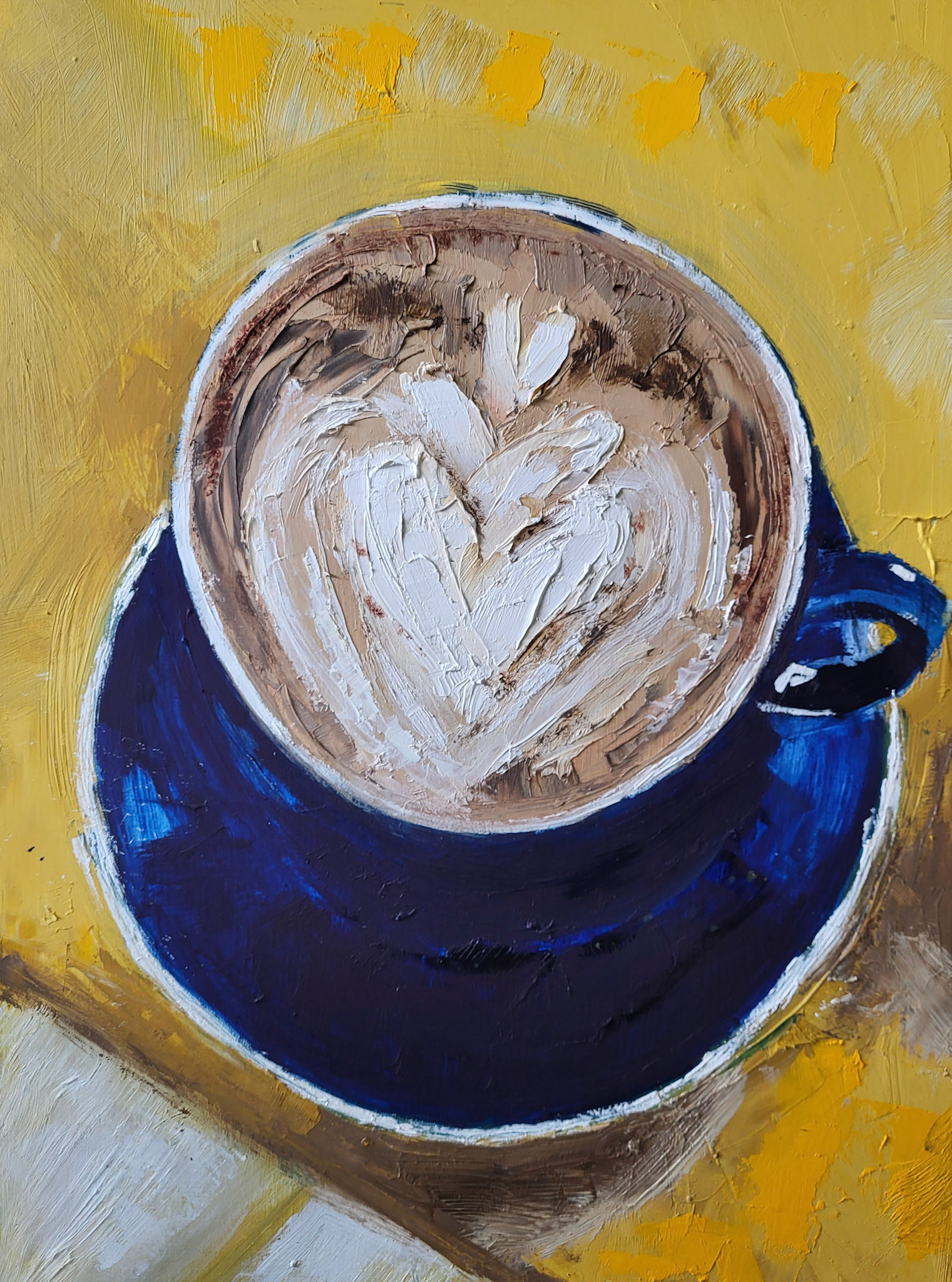 Velocity Mocha. Oil, charcoal. 12x16. $300.