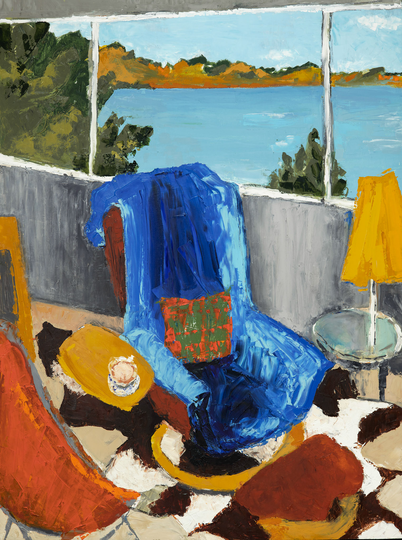 The Chair. Oil, graphite. 36x48 in.