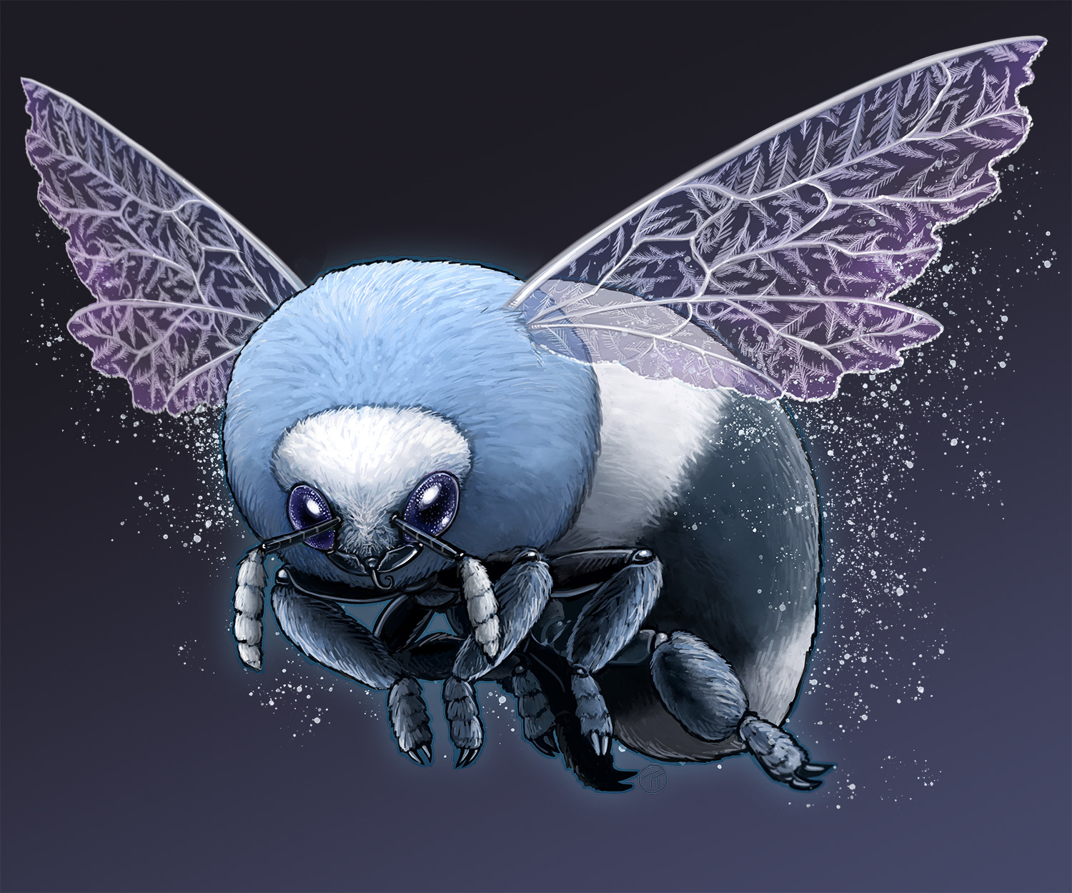 Bumblefrost Bee - creature commission
