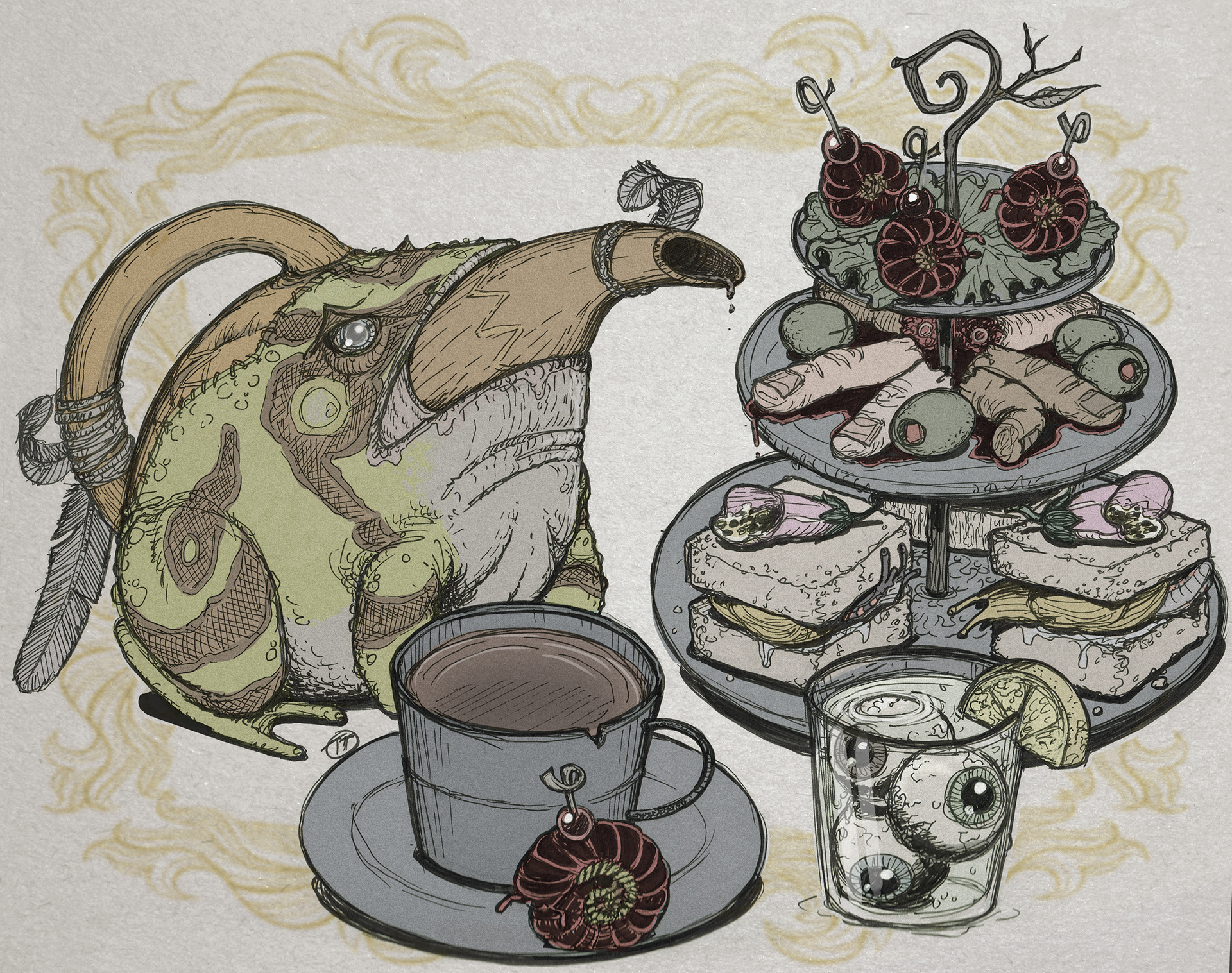 Fan Art - Baldurs Gate 3 Hag Tea Party