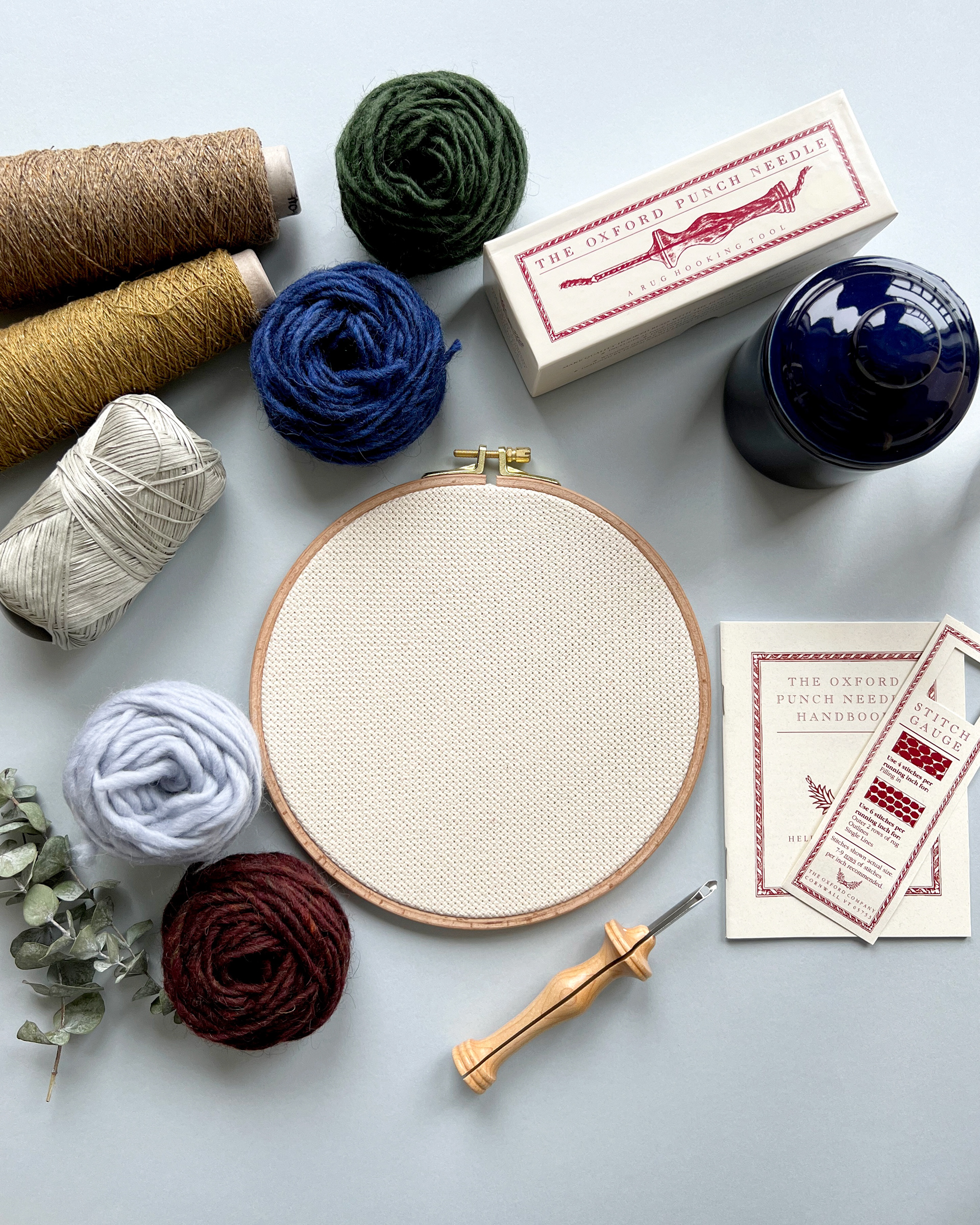 Full workshop price includes an Oxford punch needle set