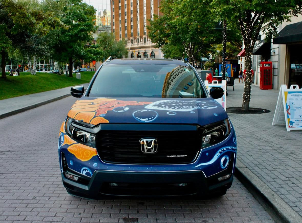 Bublr Live Mural Painting for ArtPrize and West Michigan Honda 2025