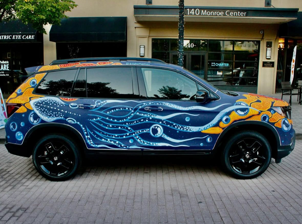 Bublr Live Mural Painting for ArtPrize and West Michigan Honda 2025