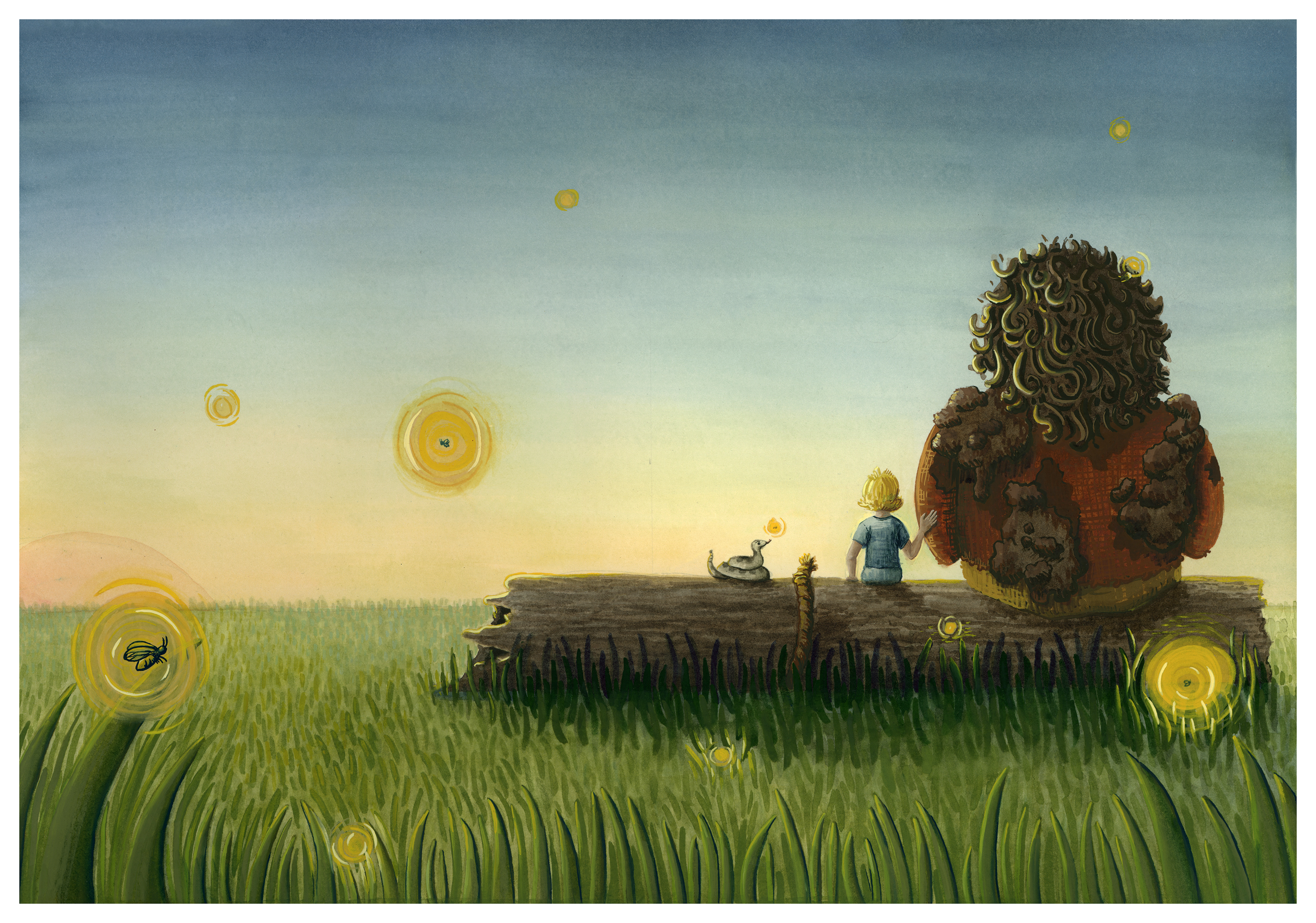 Sam and Sal End Spread Watercolor and Gouache 2025