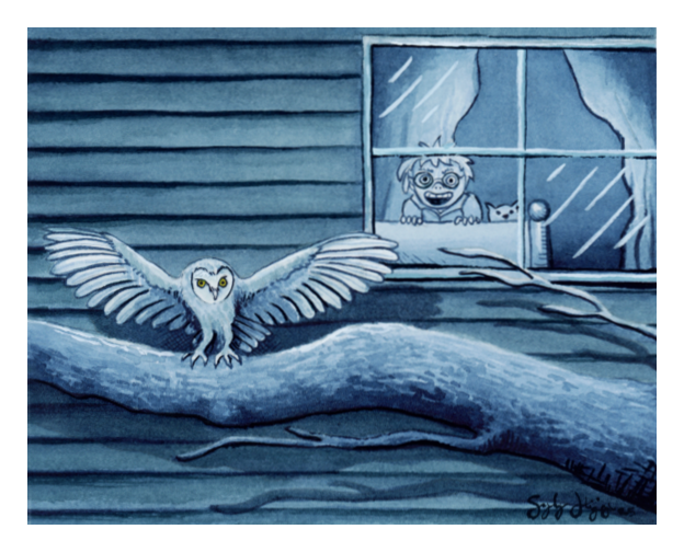 Owl Watercolor and Gouache 2025
