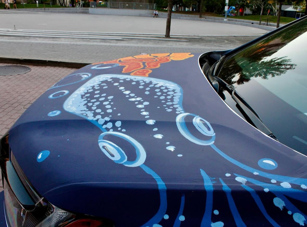 Bublr Live Mural Painting for ArtPrize and West Michigan Honda 2025