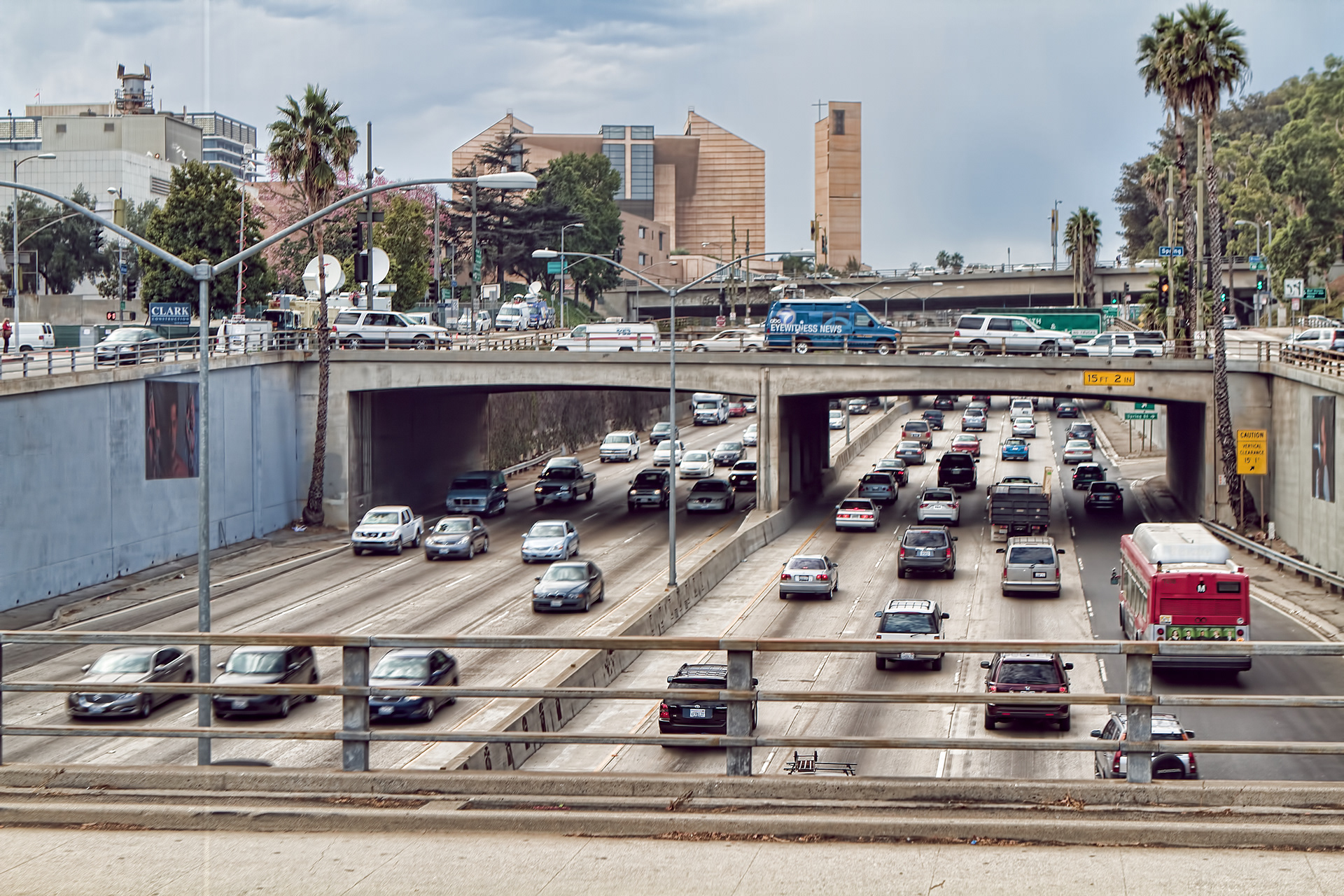 Highway 101 through Downtown Los Angeles