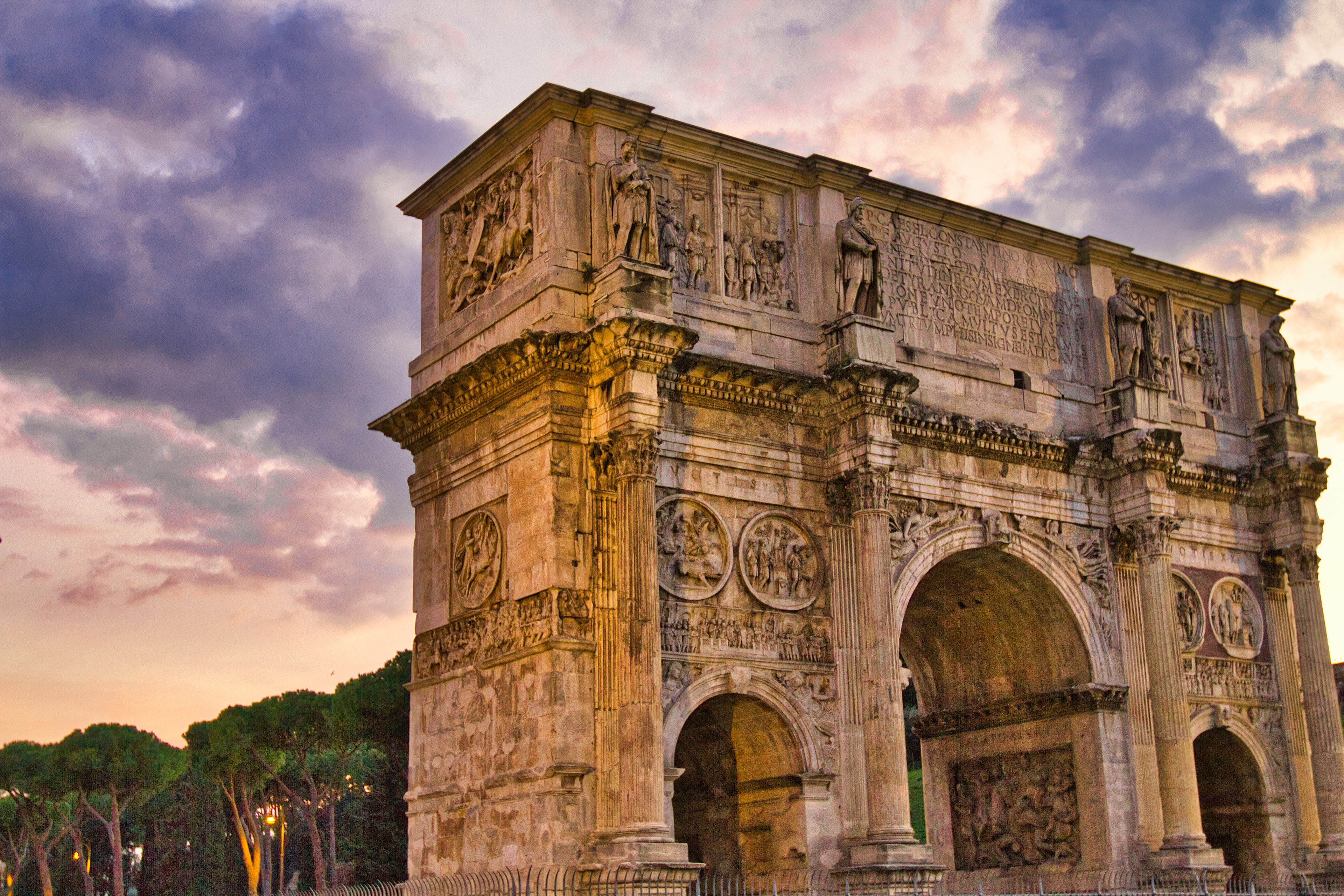 Arch of Constantine at Dusk