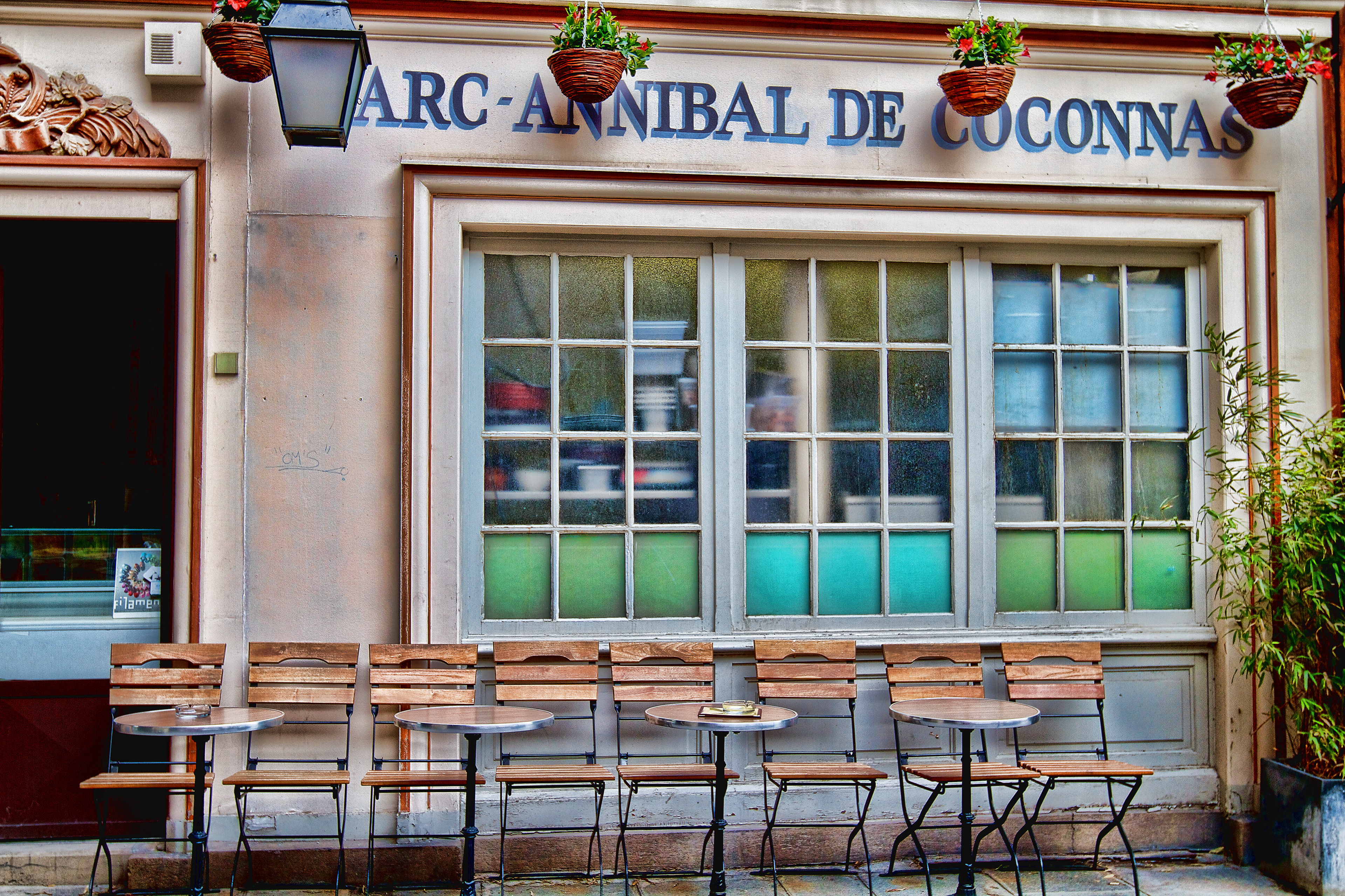 Empty Paris Cafe