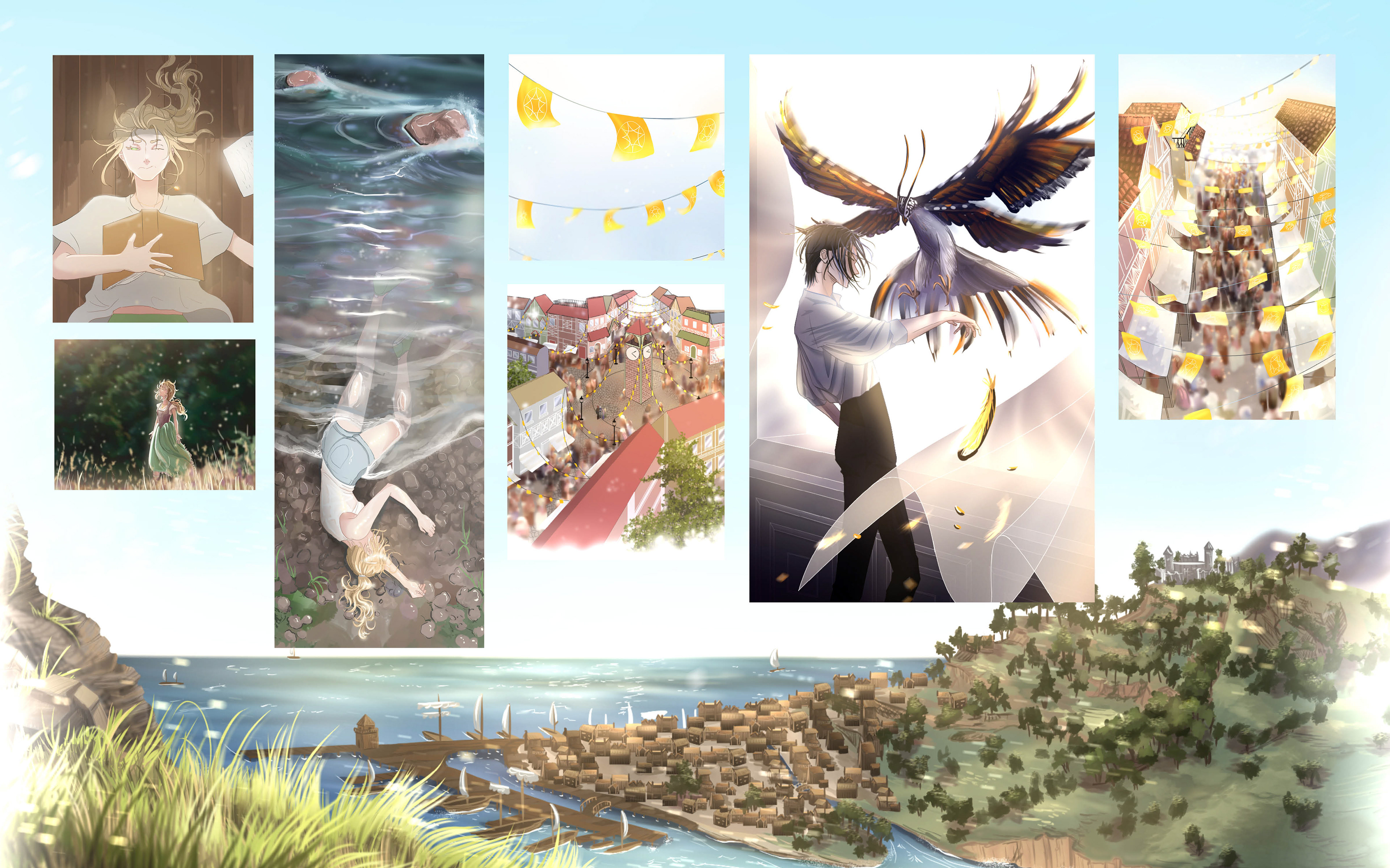 Panels from Two Summers