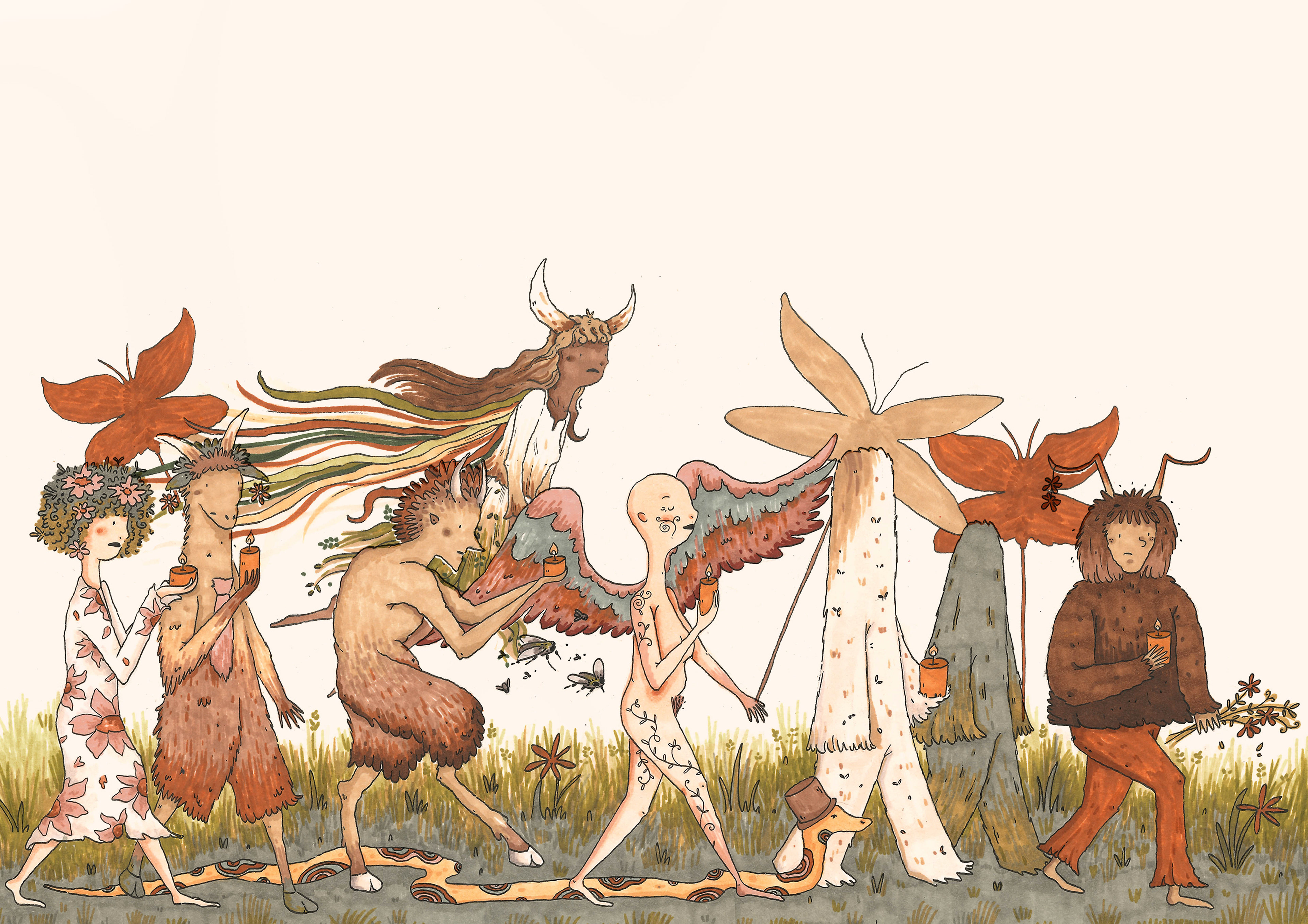 The procession
