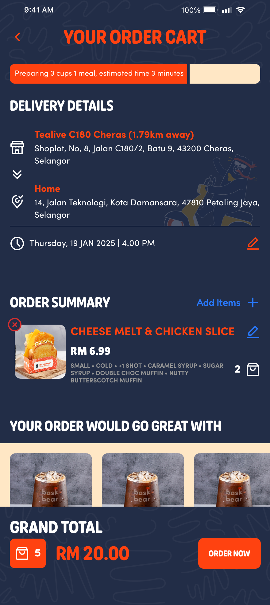 Order Cart (After)
