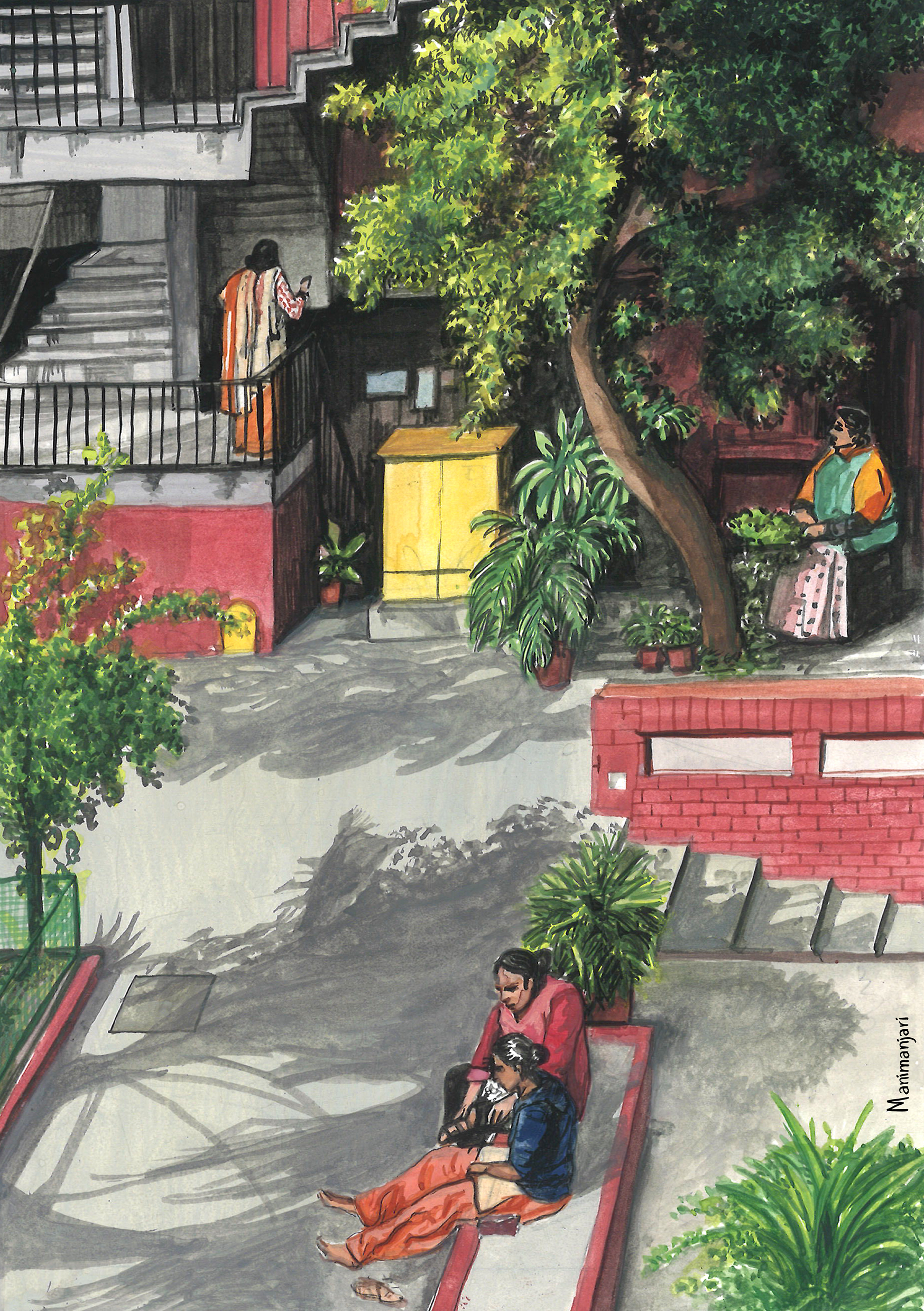 Tara Apartment | gouache on paper | 2021