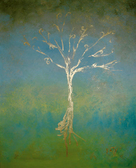 "Green Tree" Oil on Canvas