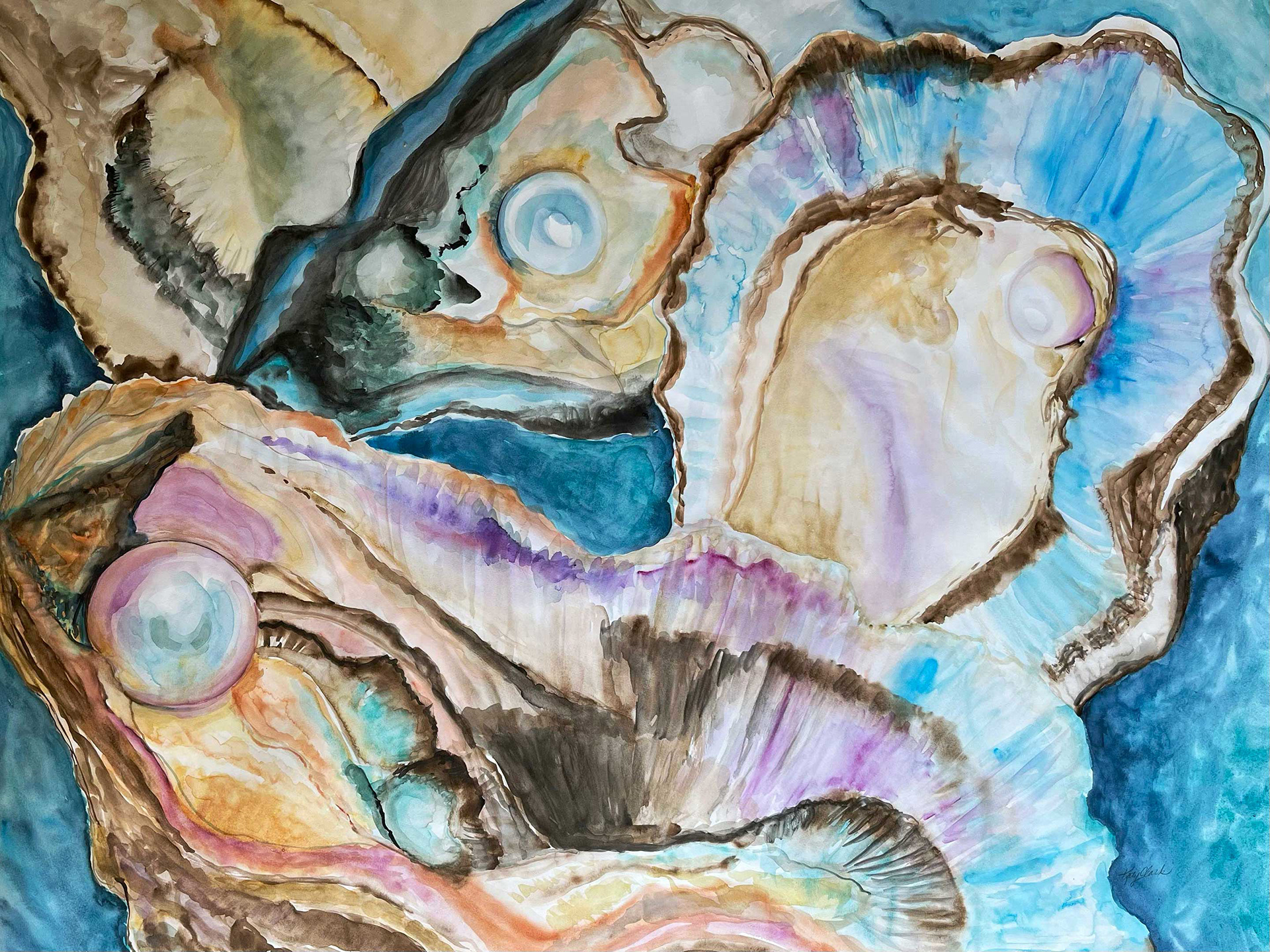 40" x 30" Watercolor on Paper