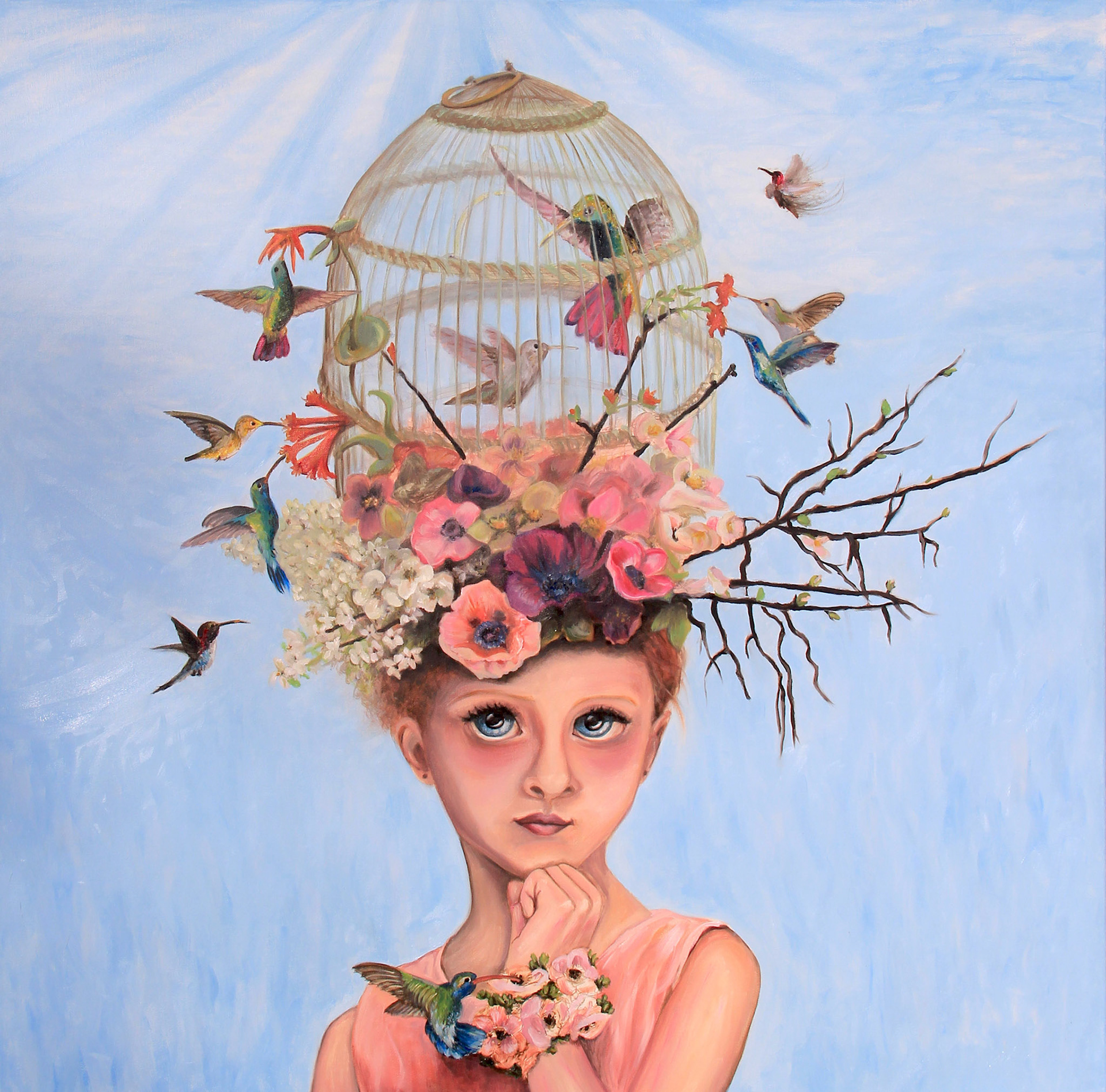 "Thoughts" Oil on Canvas