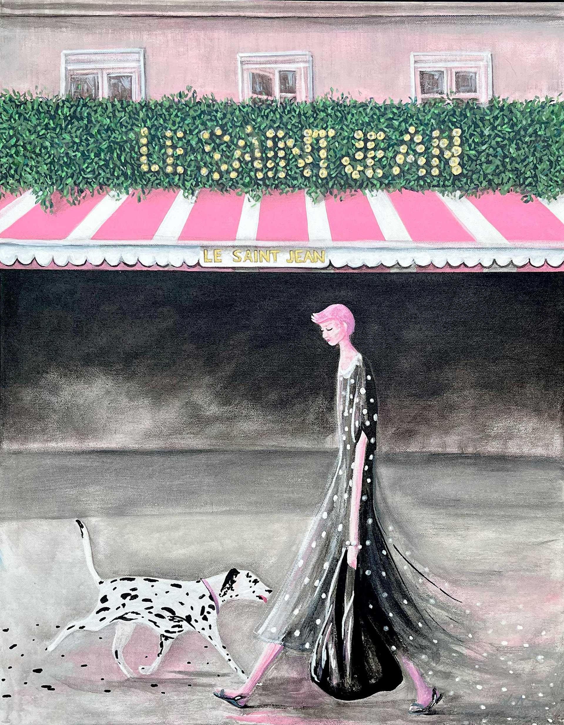 Le Saint Jean, Acrylic on Canvas 22" x 28"