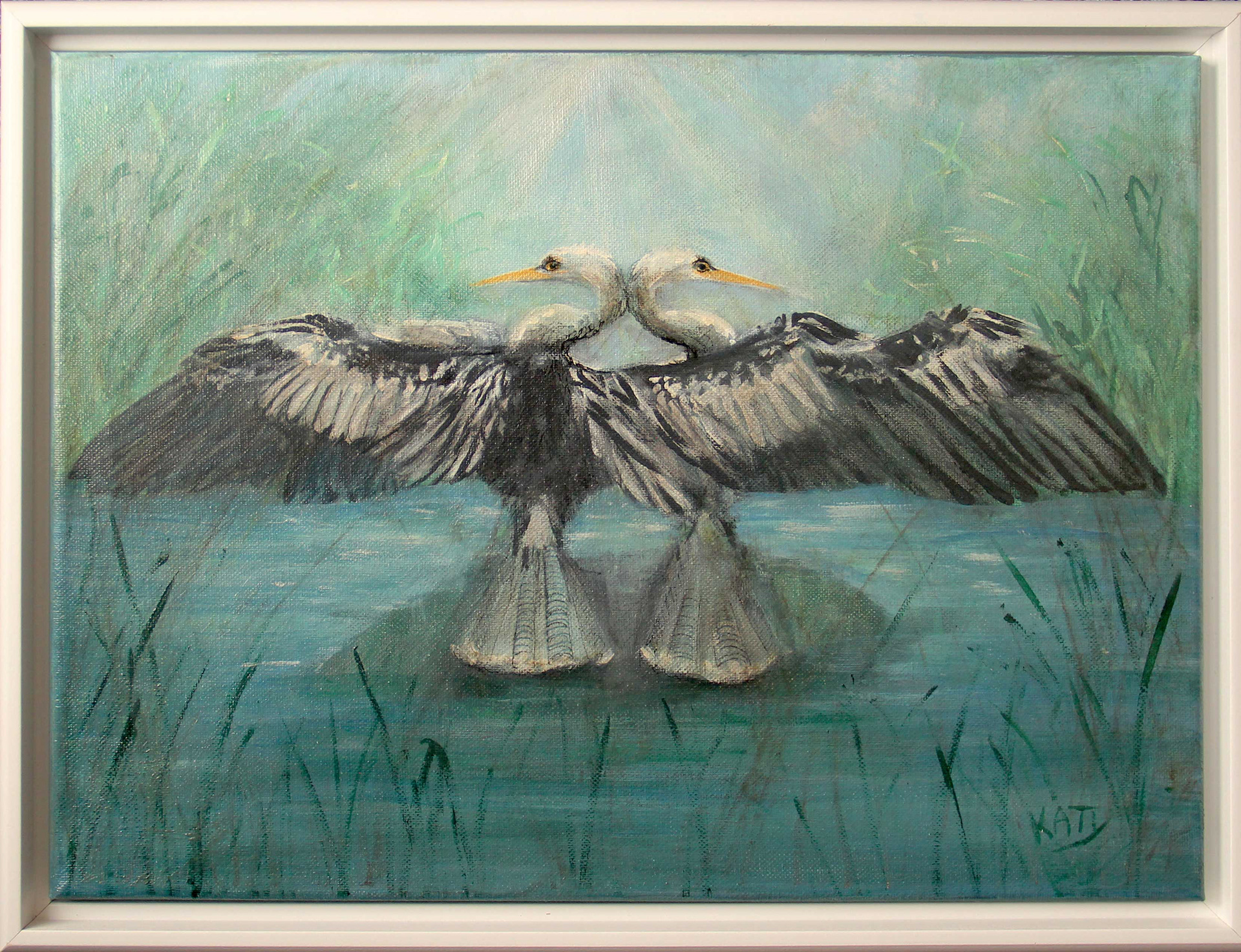 "Anhingas" Acrylic on canvas