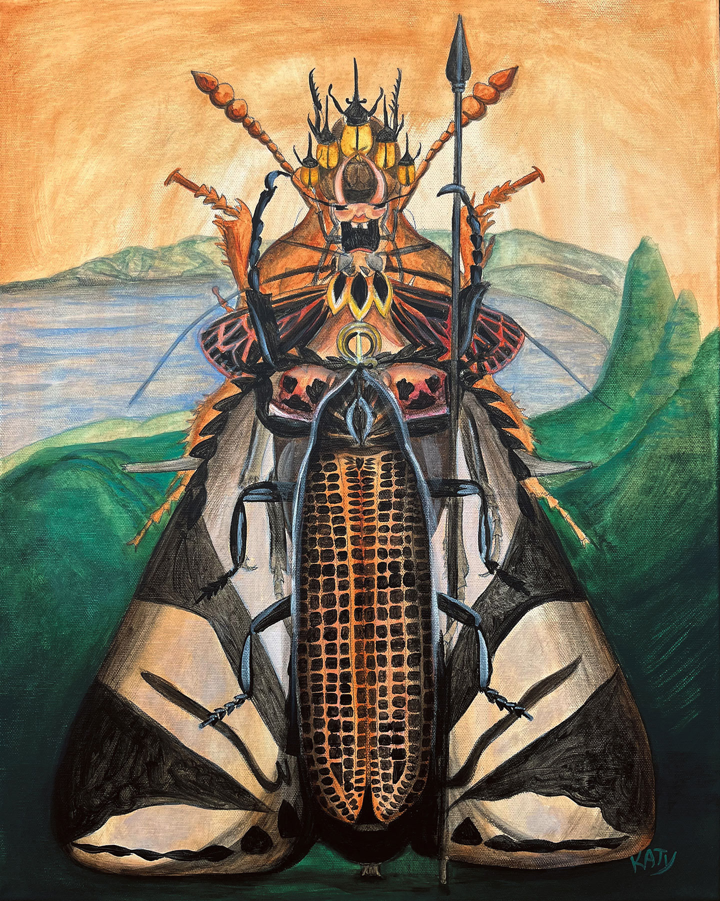 Bugicca Acrylic on Canvas 16" x 20"