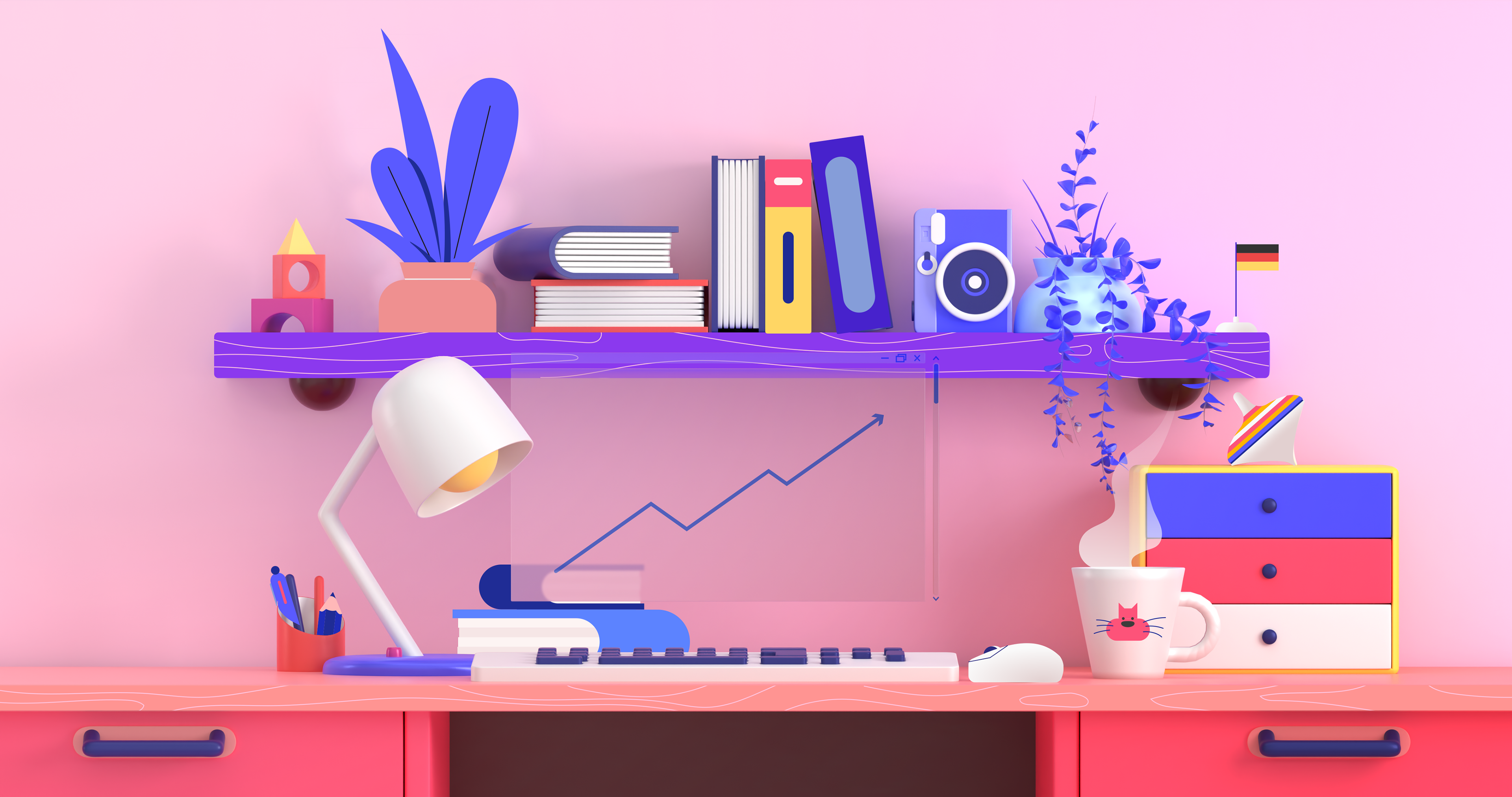 Styleframe pour le film en motion design de la Maison des Langues de la Province de Liège