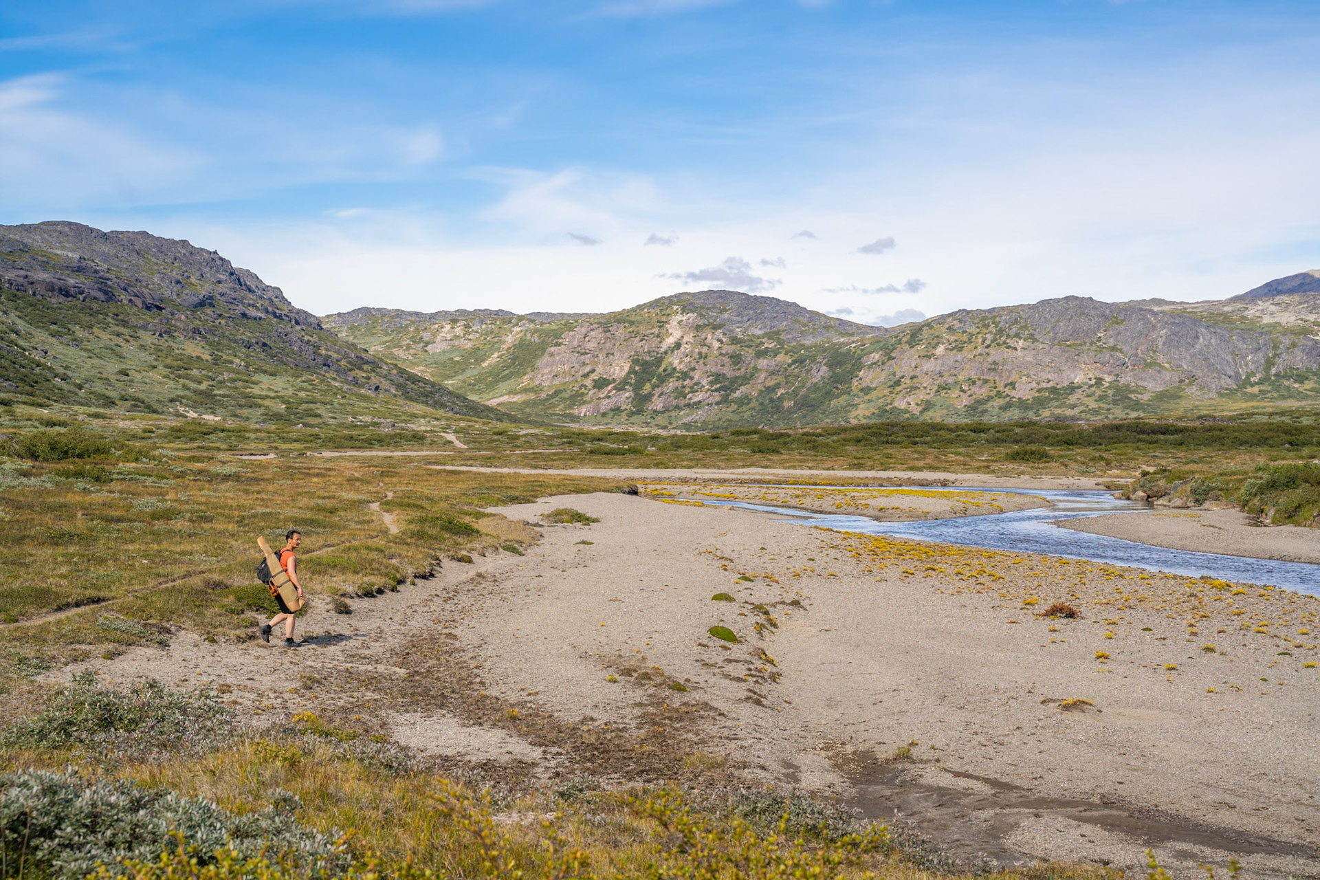A beautiful day and low water levels.