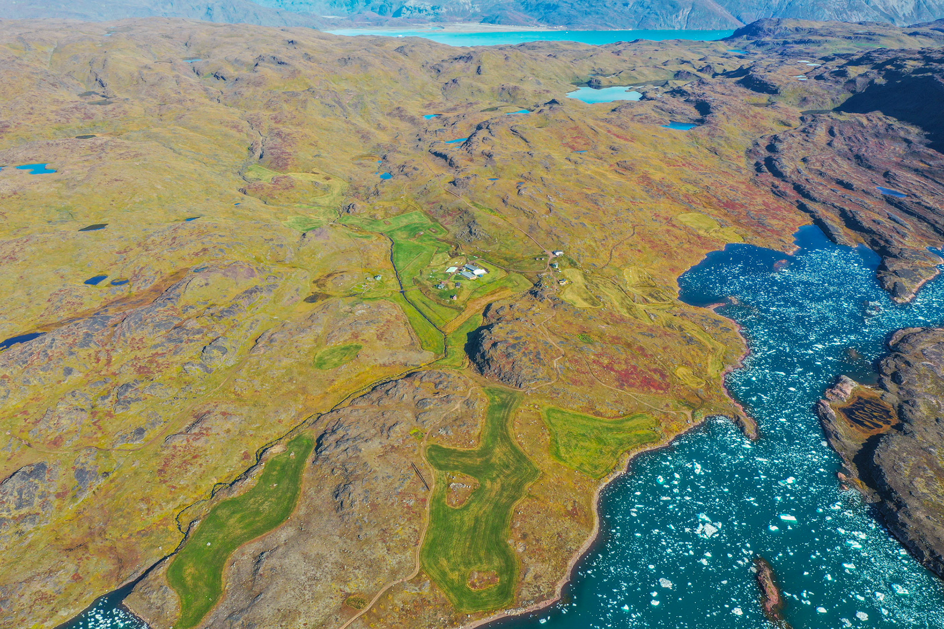 Tasiusaq. (Drone photo)